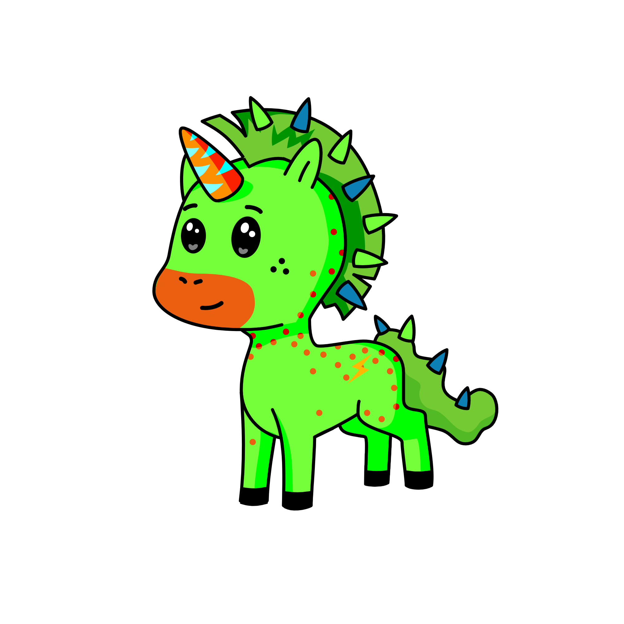 Techno, the unicorn
