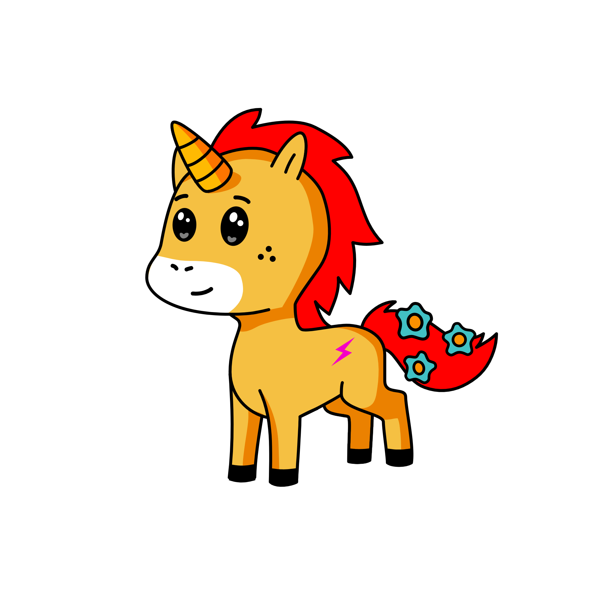 Apple blossom, the unicorn