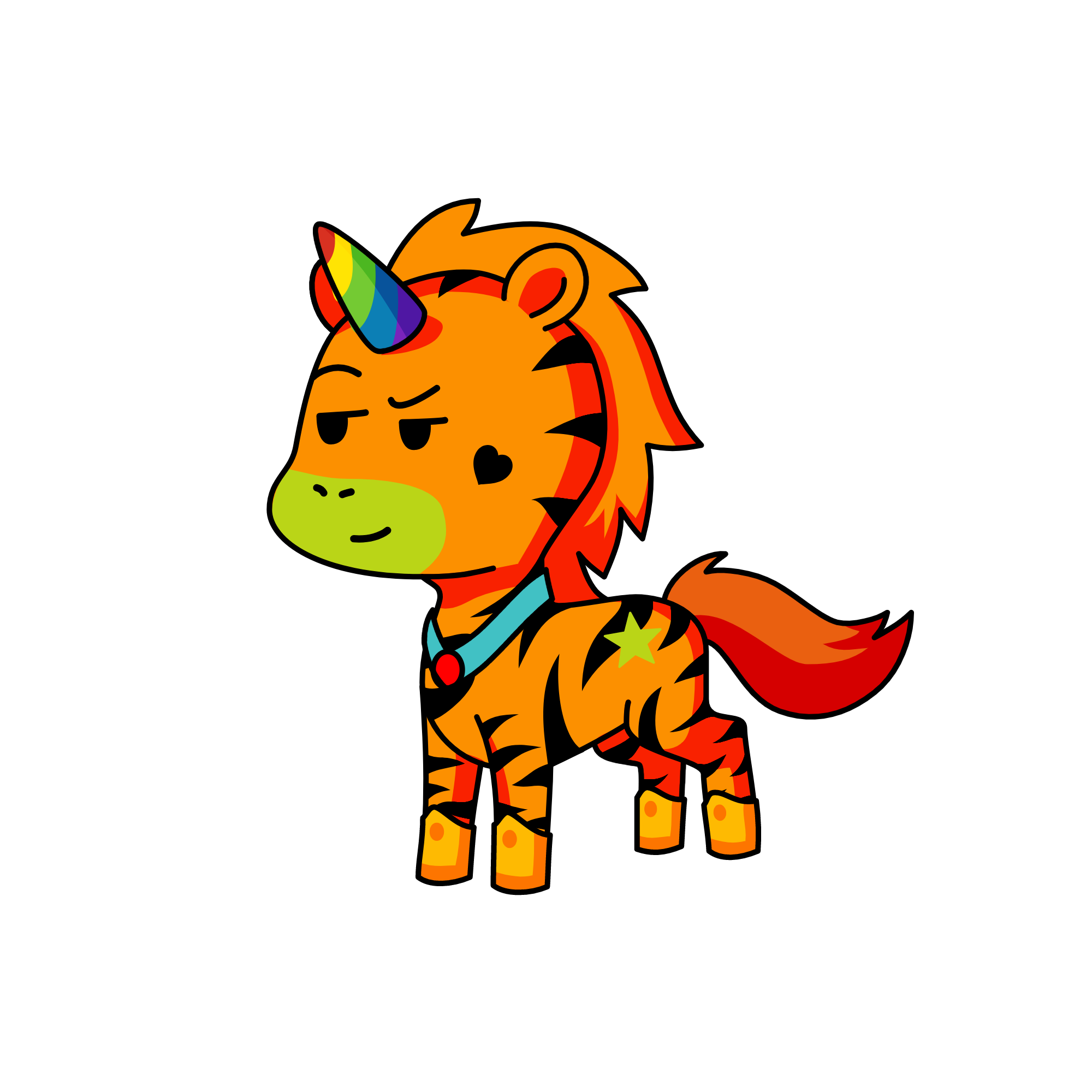 Tigercorn, the unicorn