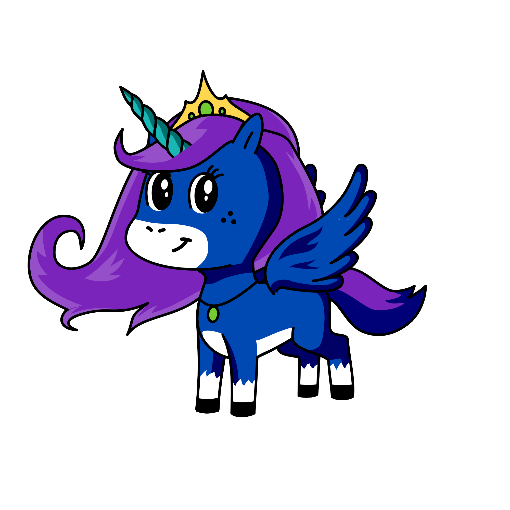 л, the unicorn