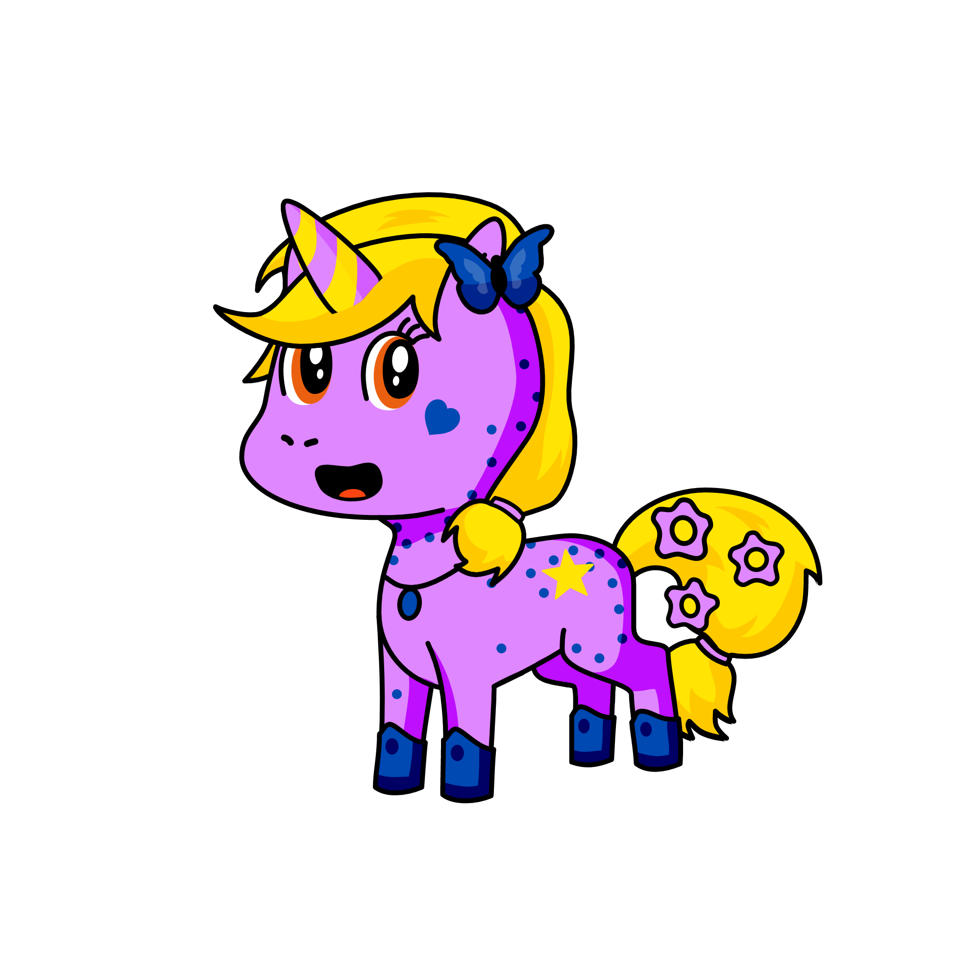 Moonlight, the unicorn