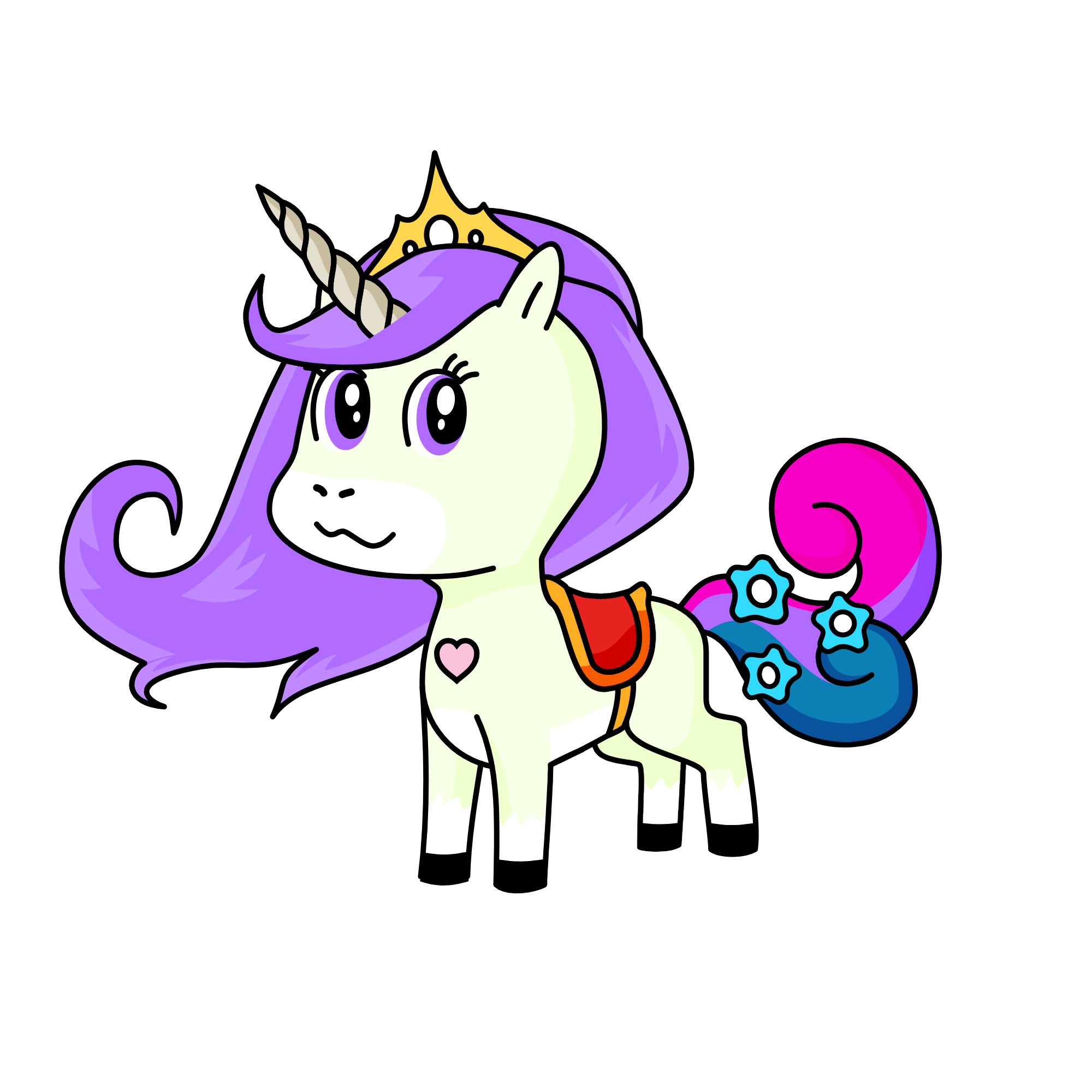 꽃에 유니콘, the unicorn