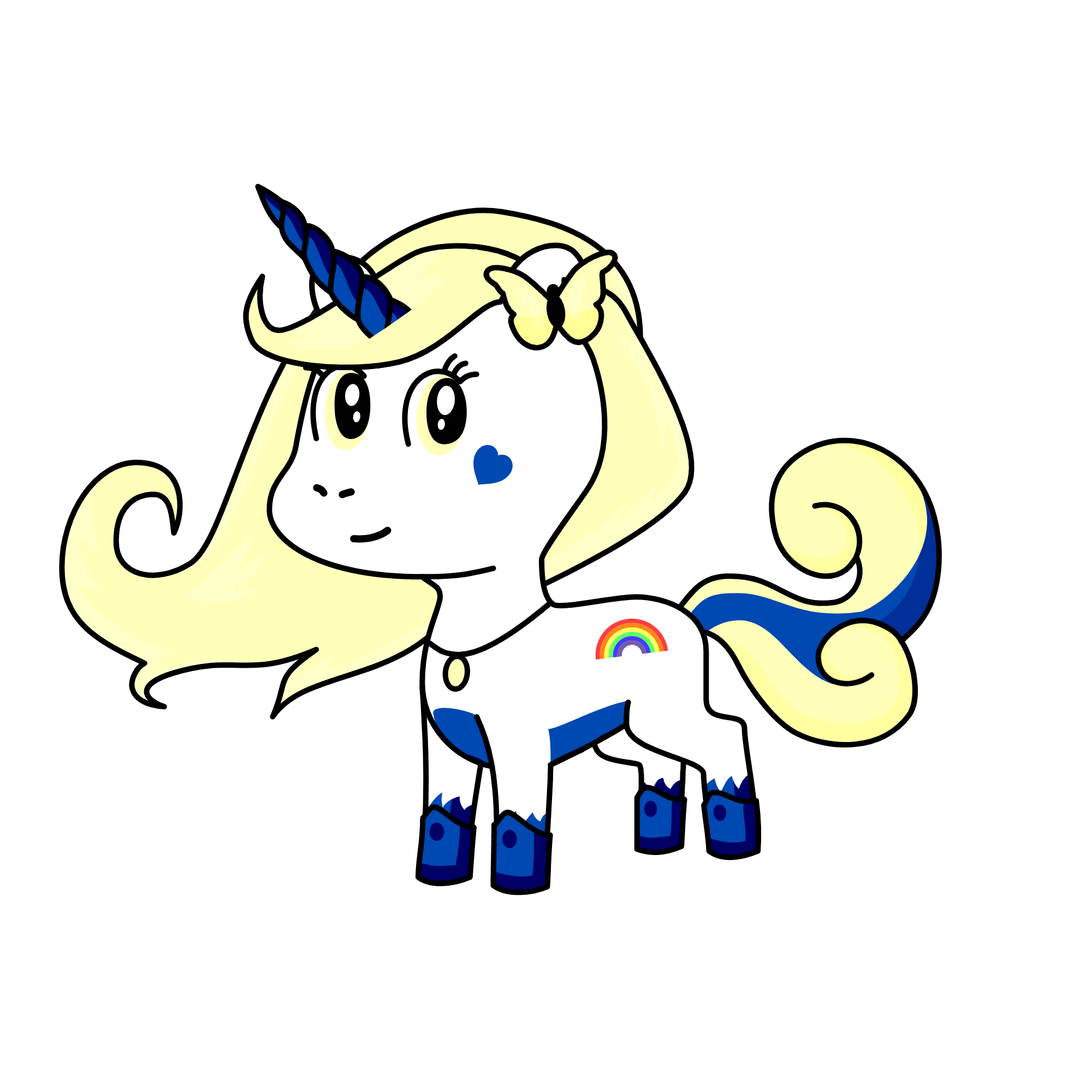 Beige, the unicorn