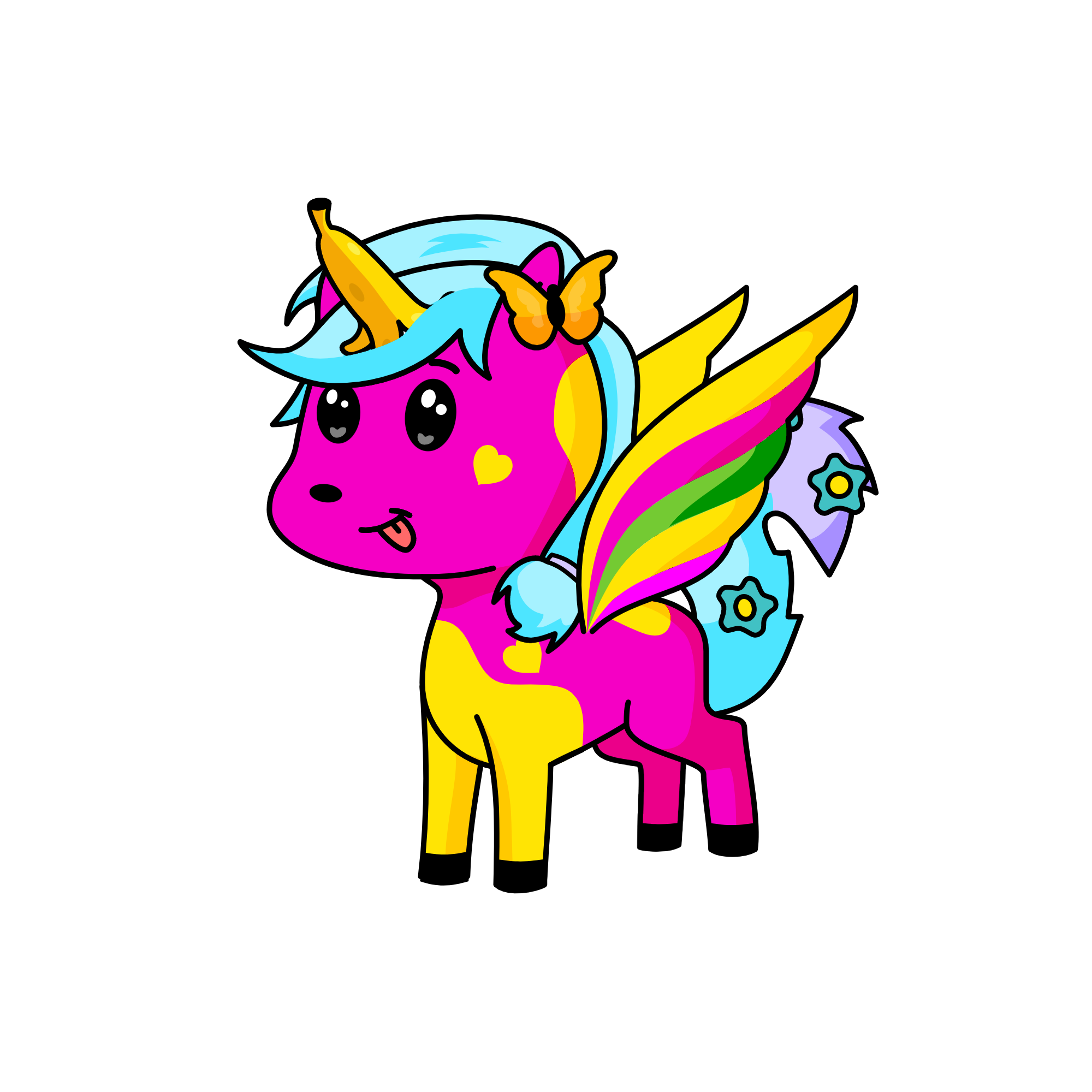 Banana Glow (Candy 4A1 Alaska Academy), the unicorn