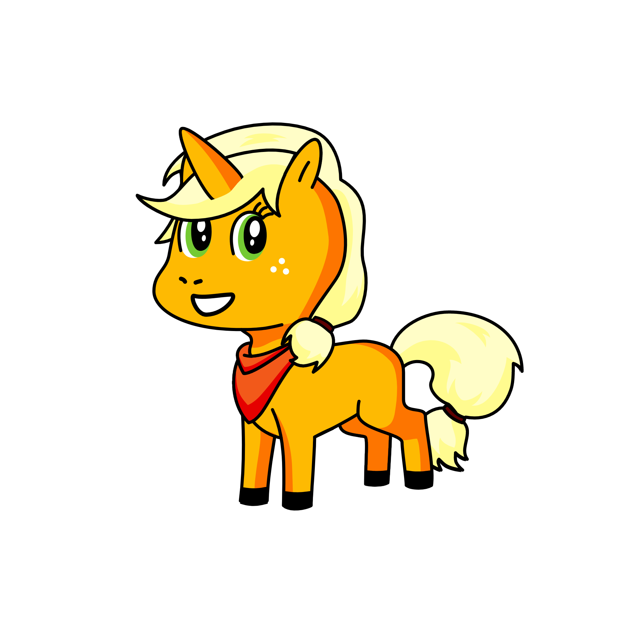 Applejack, the unicorn