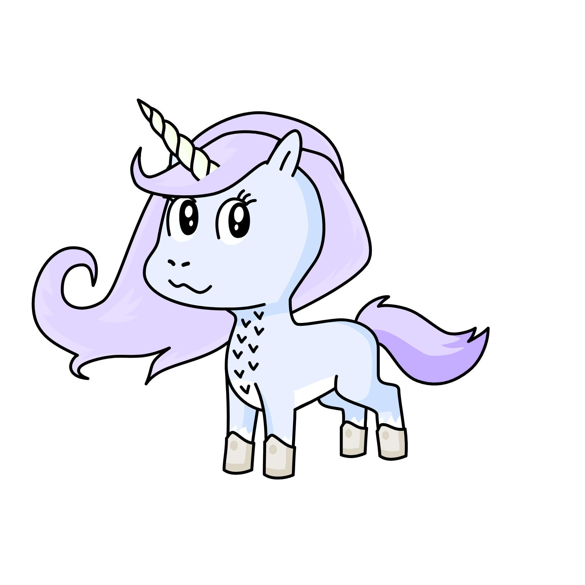 snowy, the unicorn