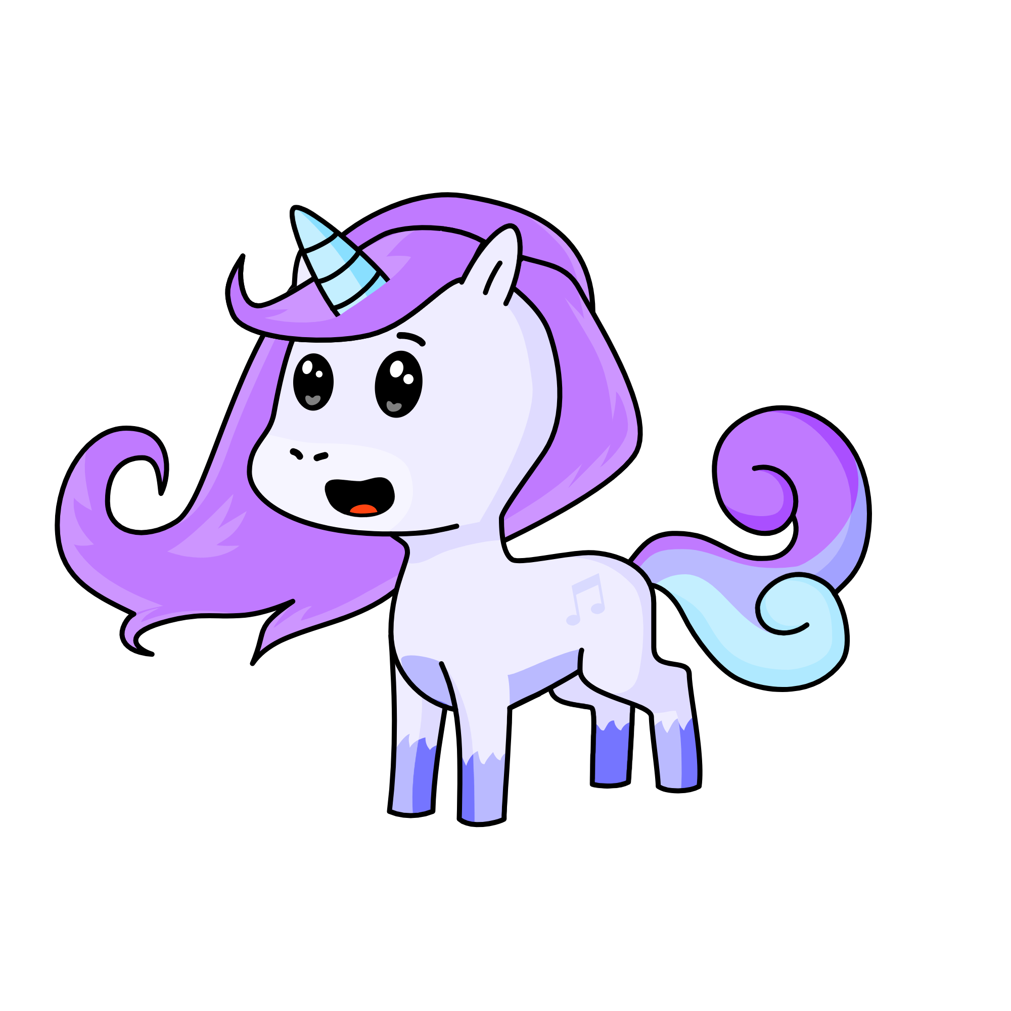 Abcedy, the unicorn