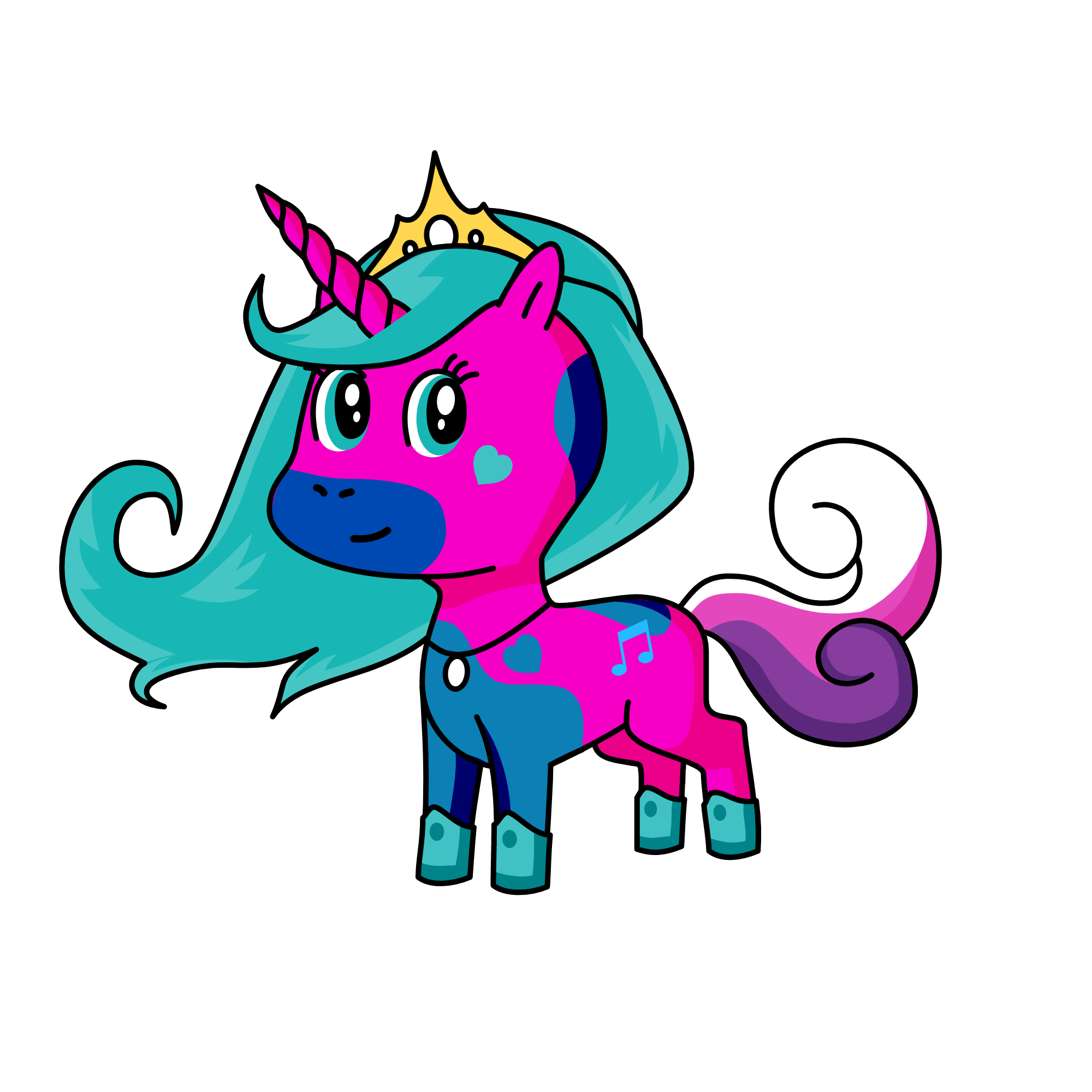 Disco, the unicorn