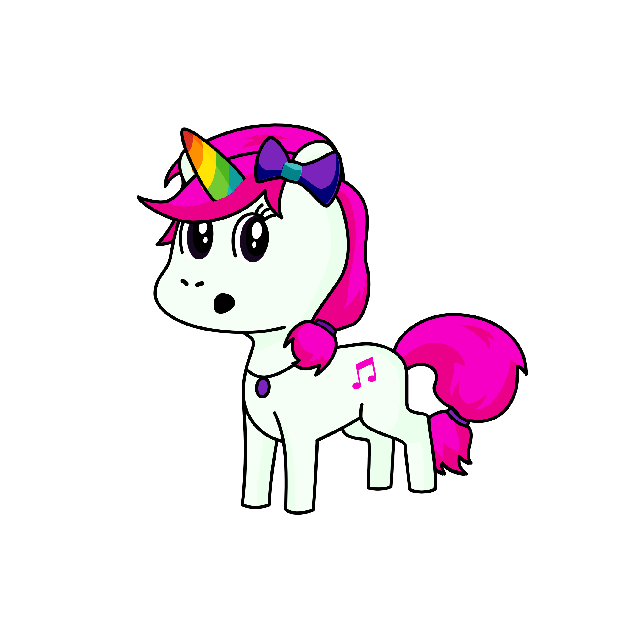Pinky, the unicorn