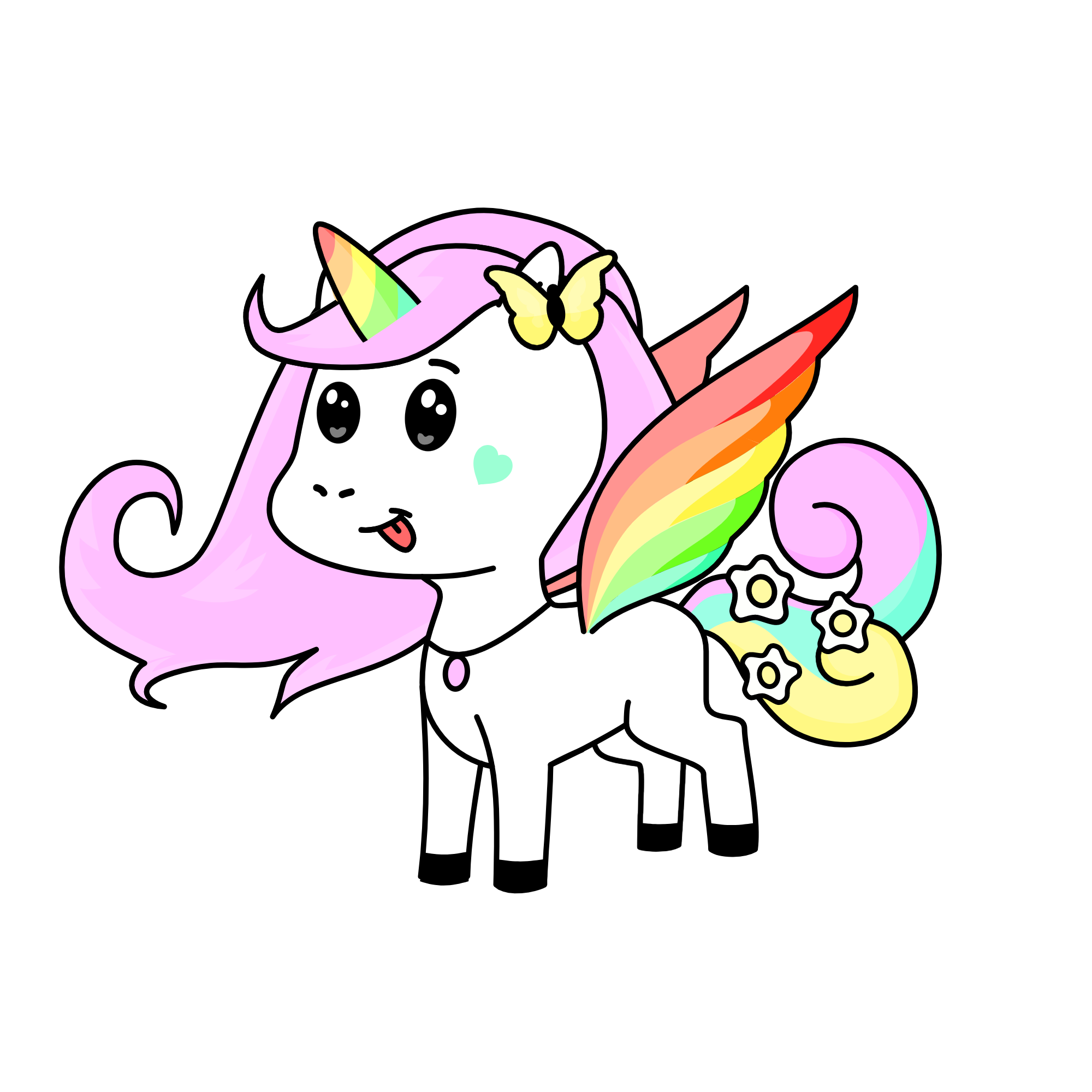 pastel, the unicorn