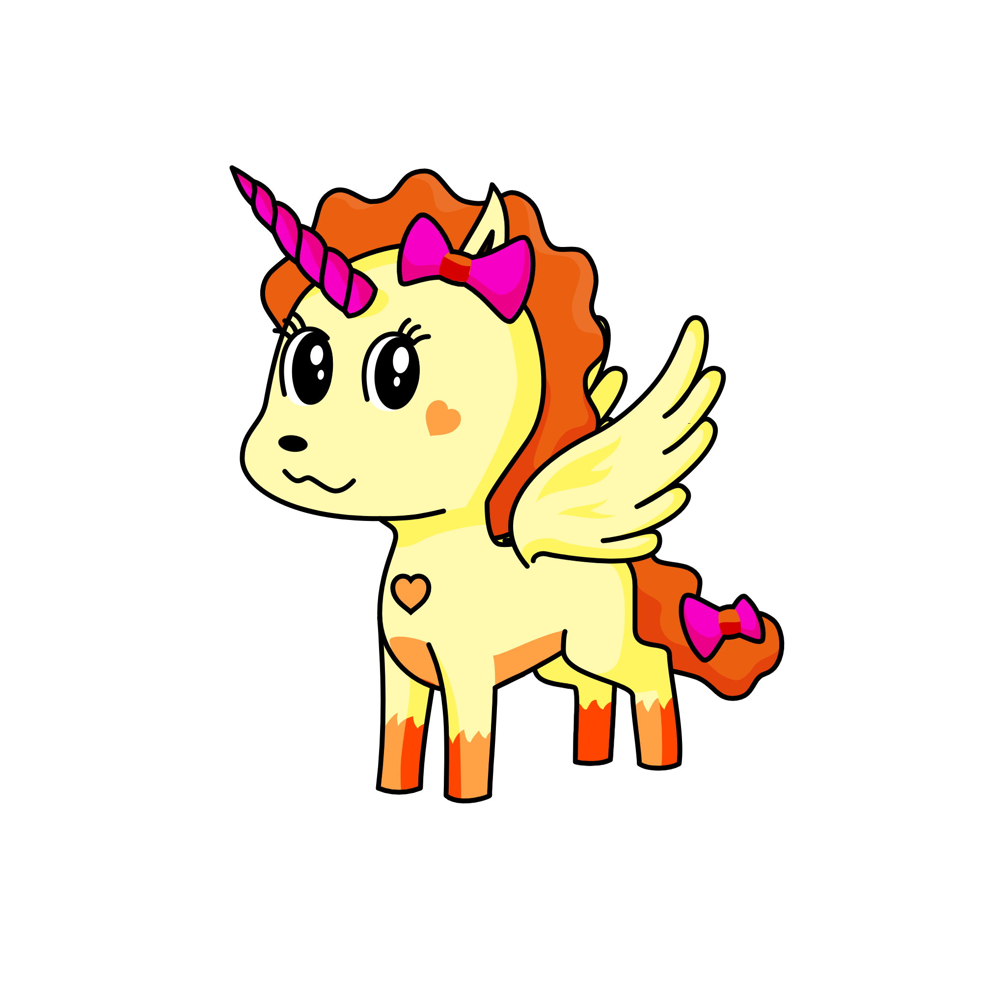 cuddles, the unicorn