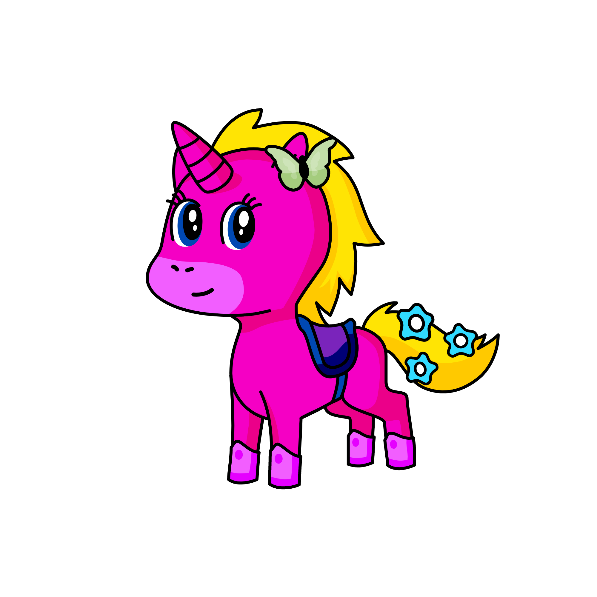 Pinky Punk, the unicorn