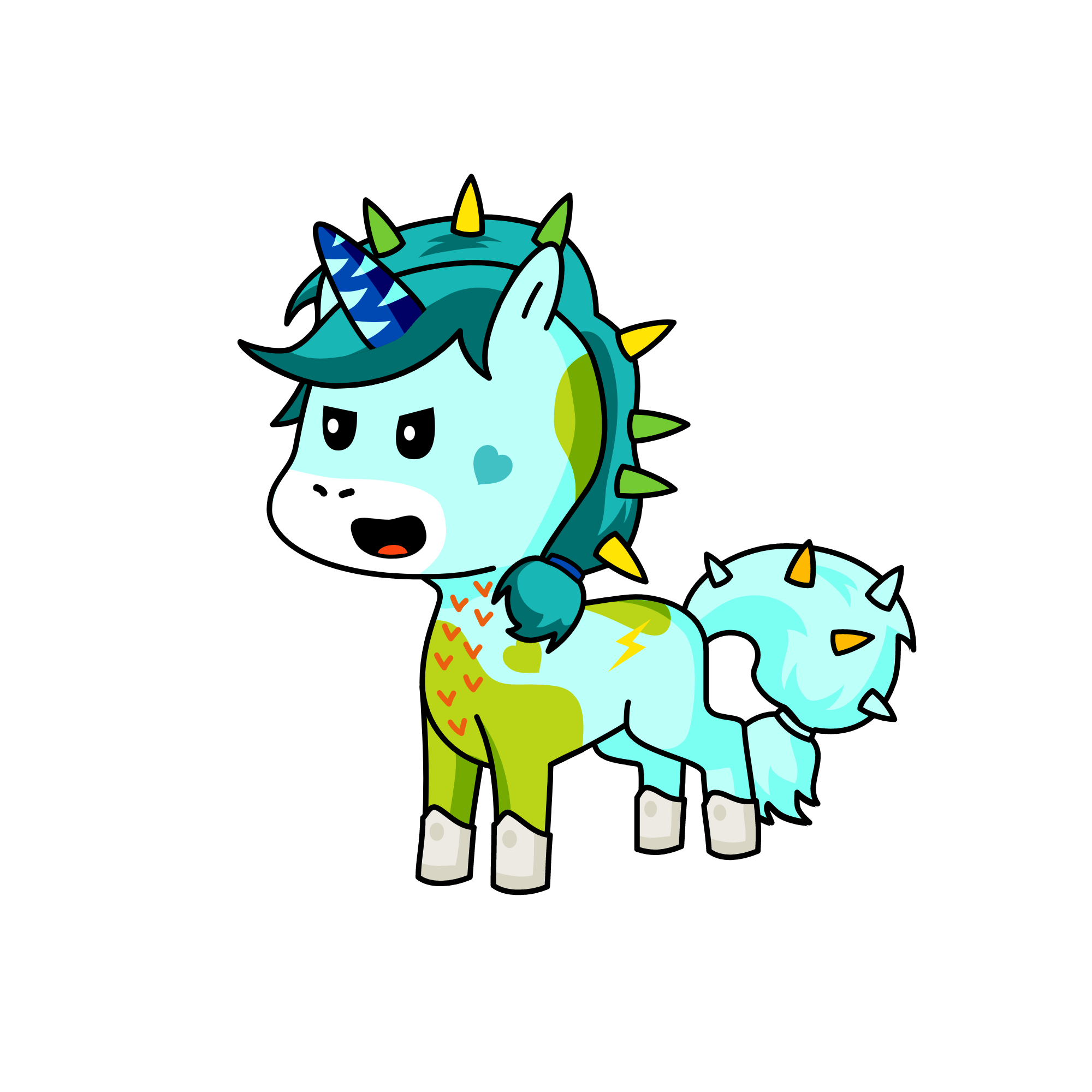 SuperCattus, the unicorn