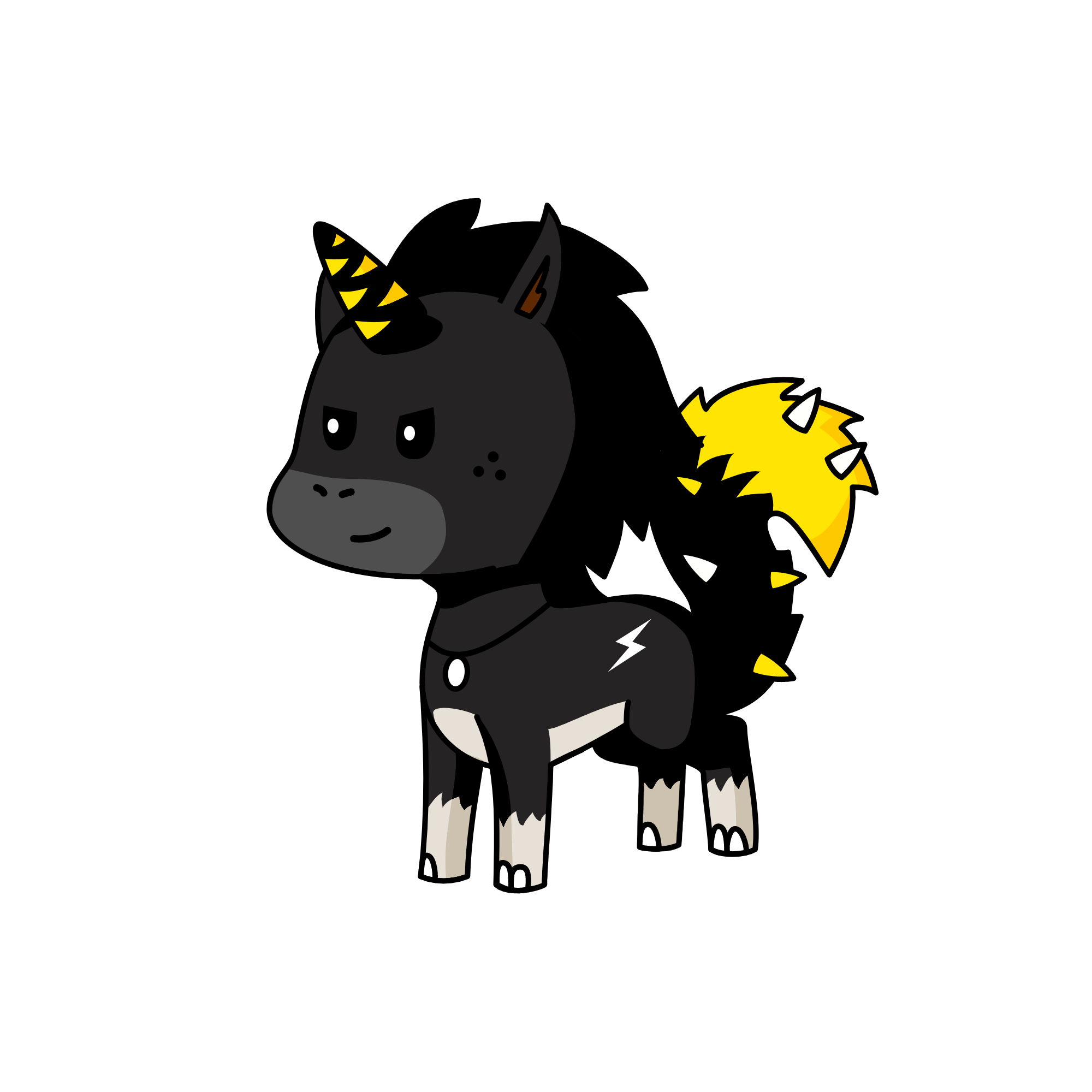 Moonlight, the unicorn