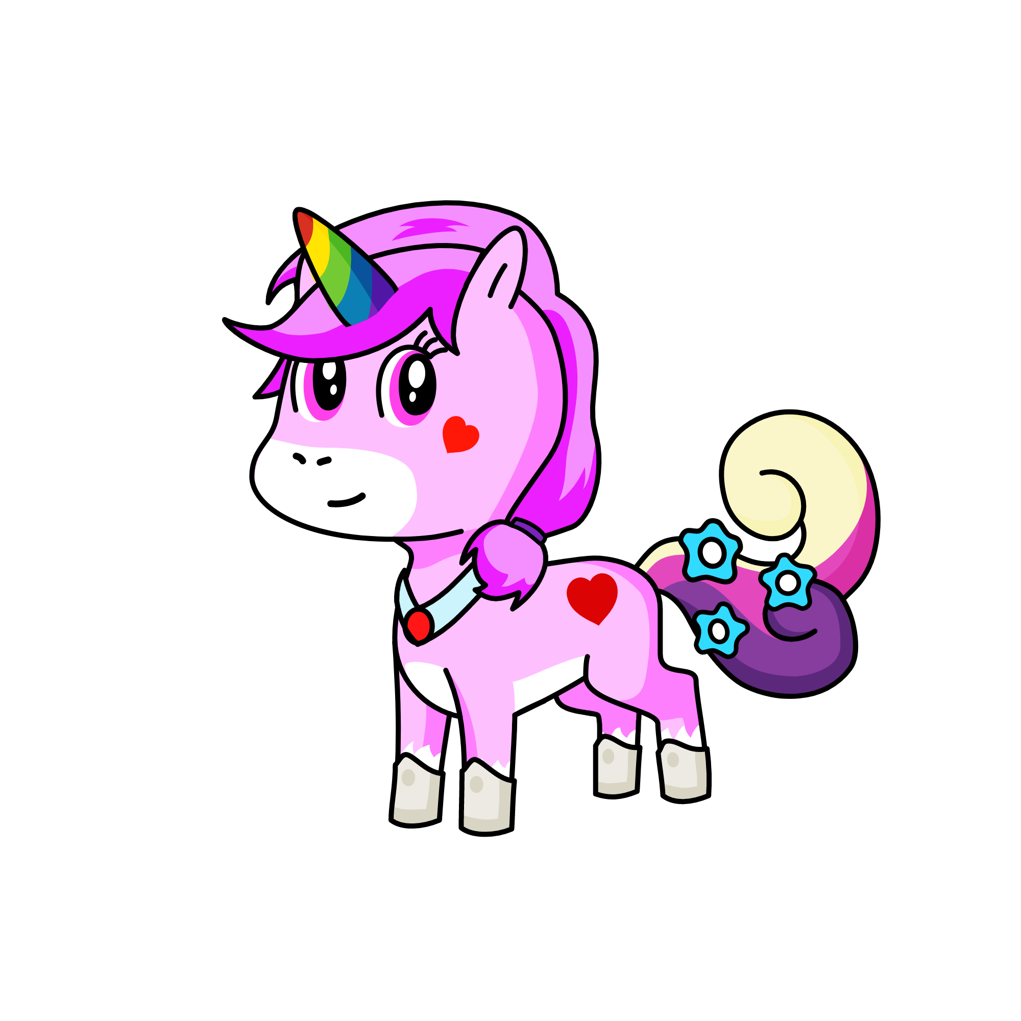 Fuchsia Light, the unicorn