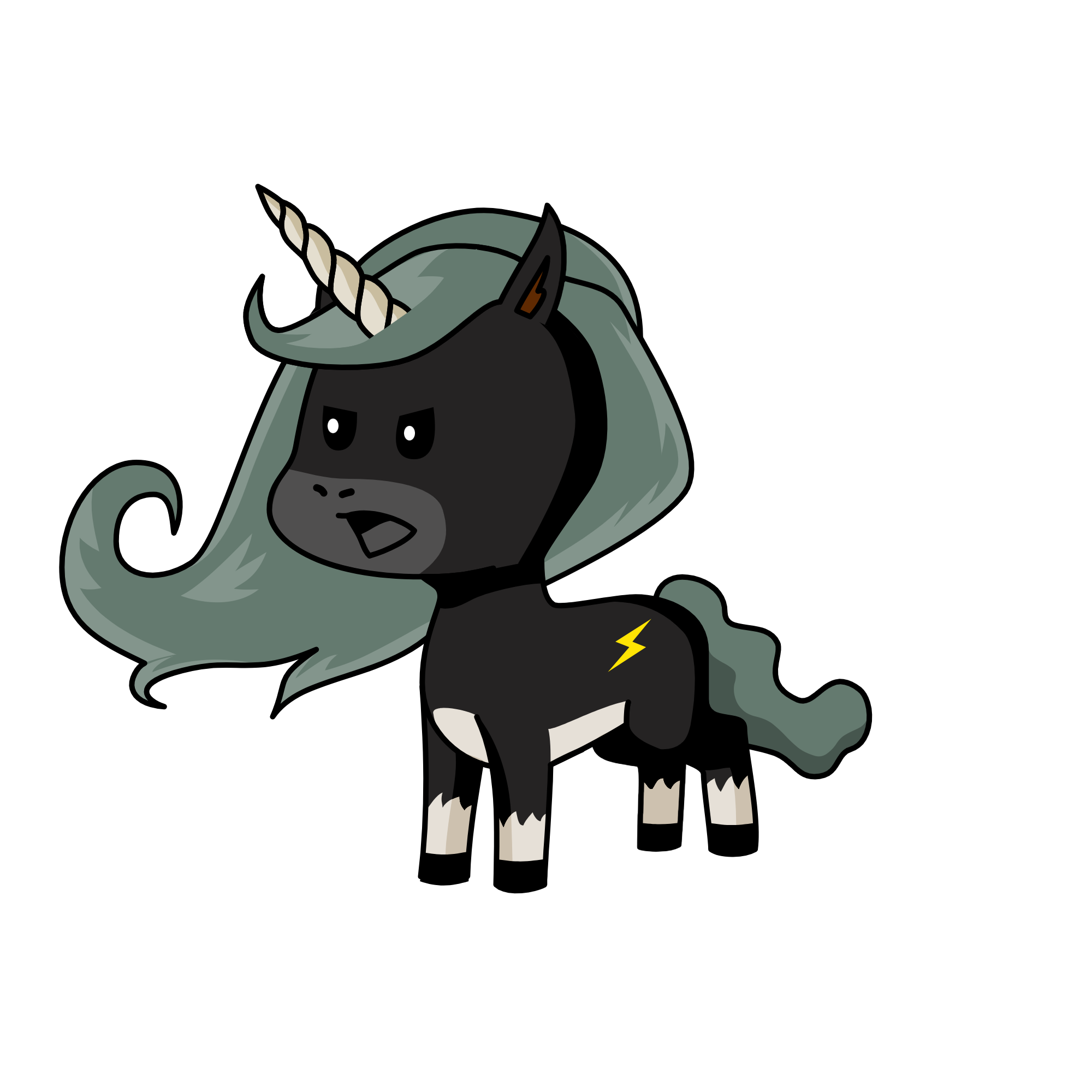 Midnight, the unicorn