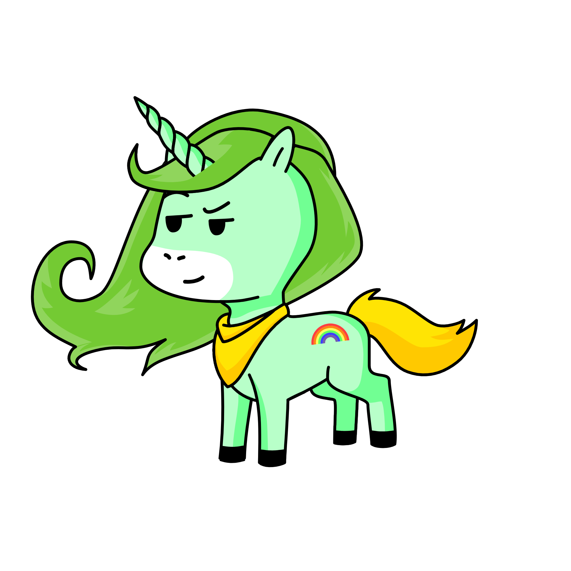 Minty, the unicorn