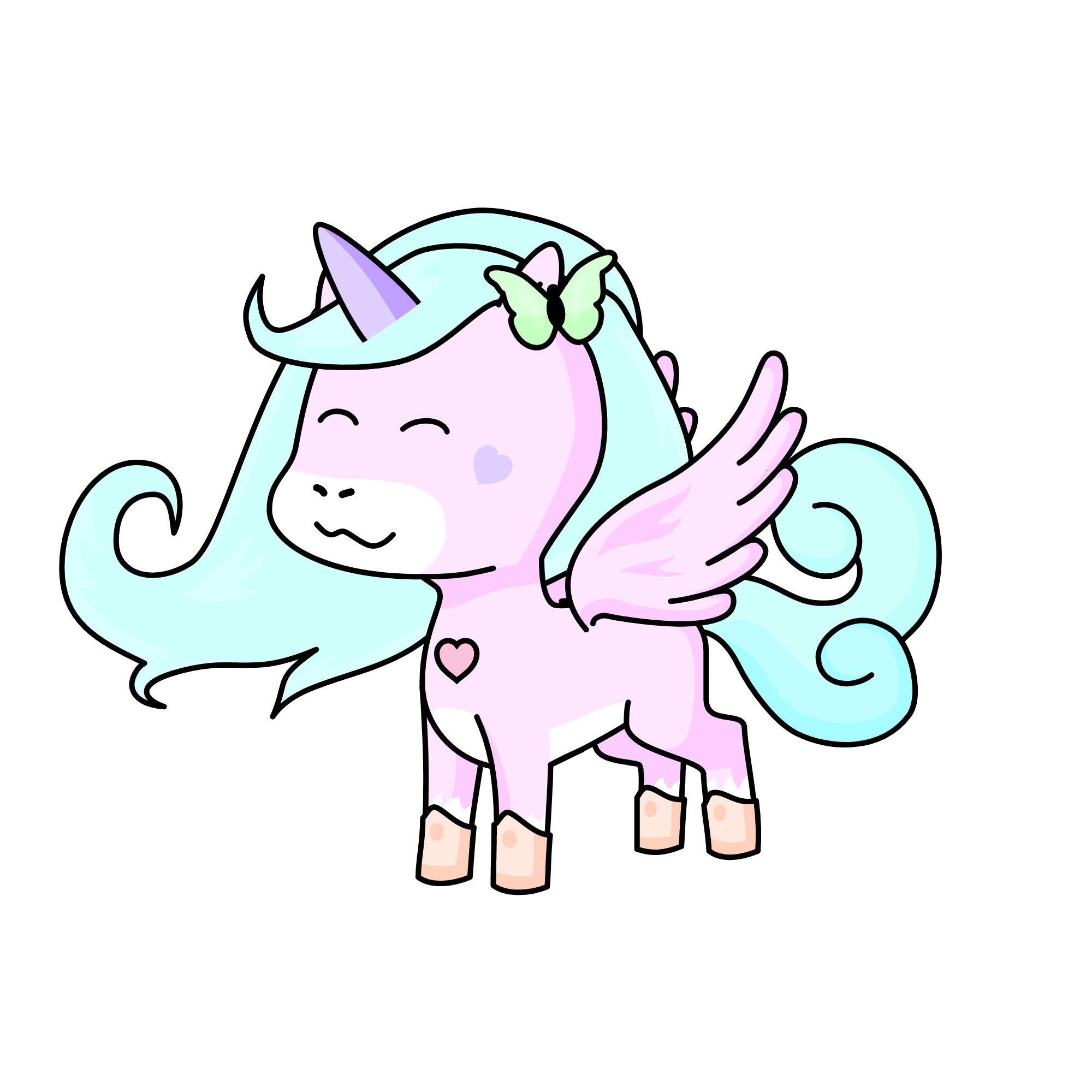 Pastel Penelope, the unicorn