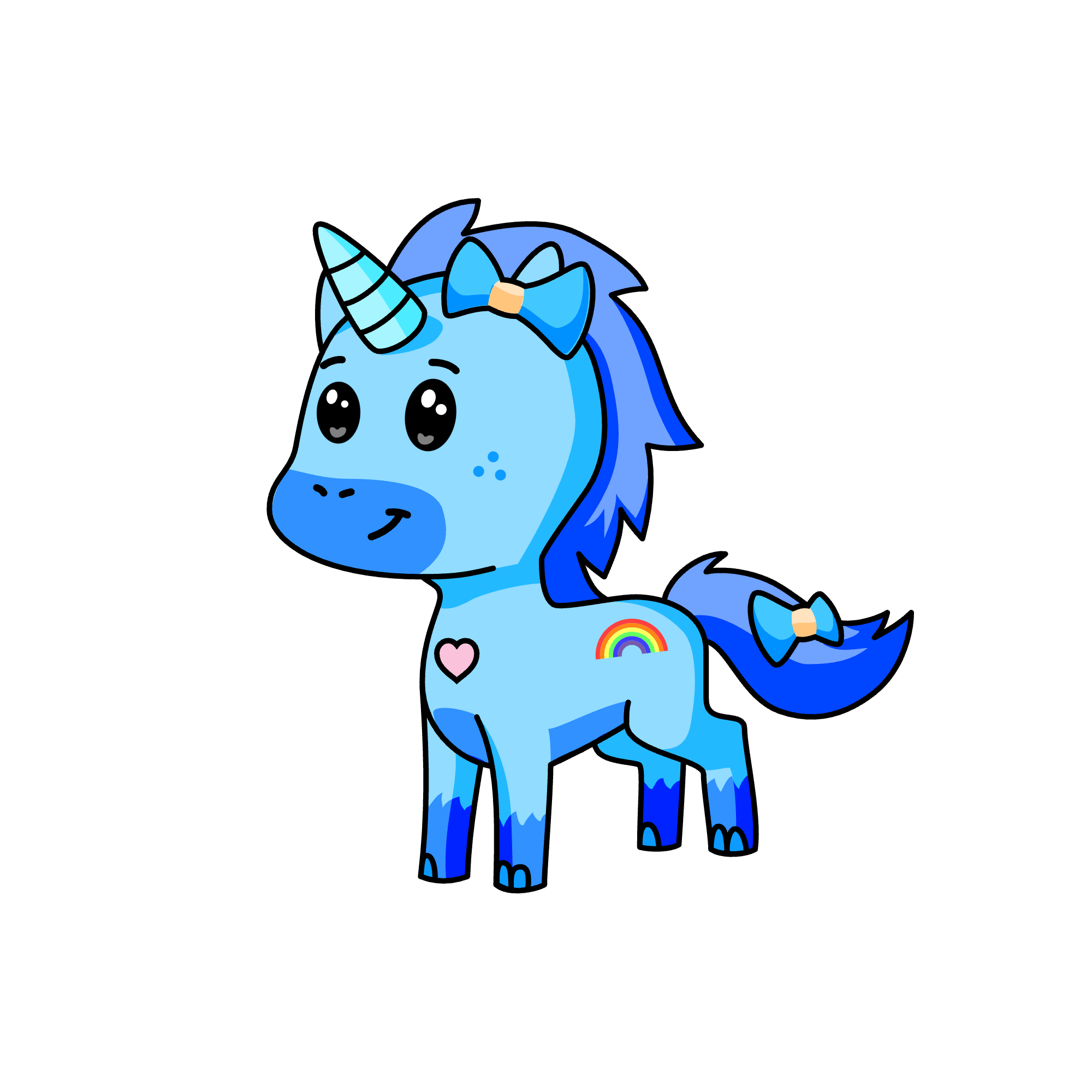 bluey, the unicorn