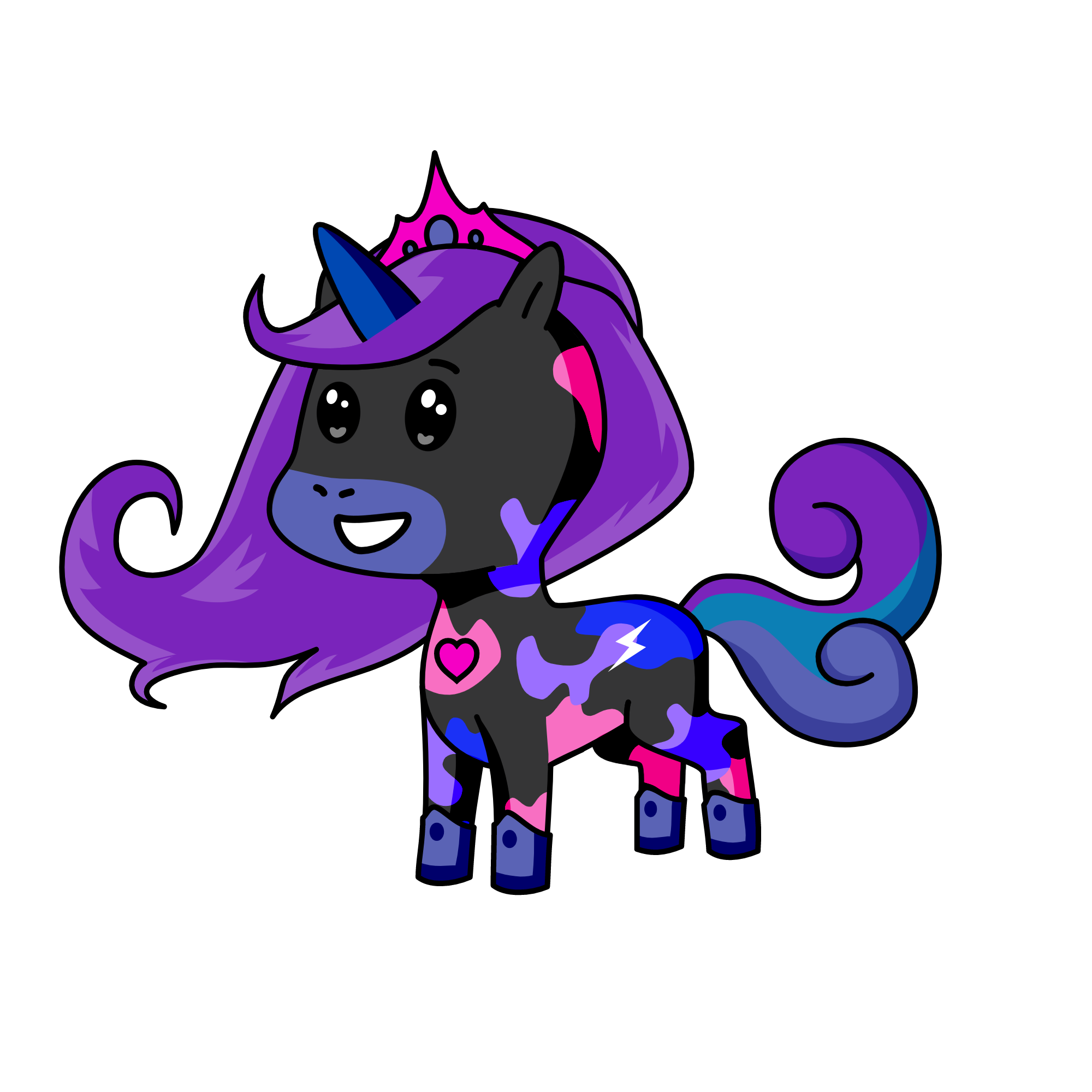 queen of the galaxies, the unicorn