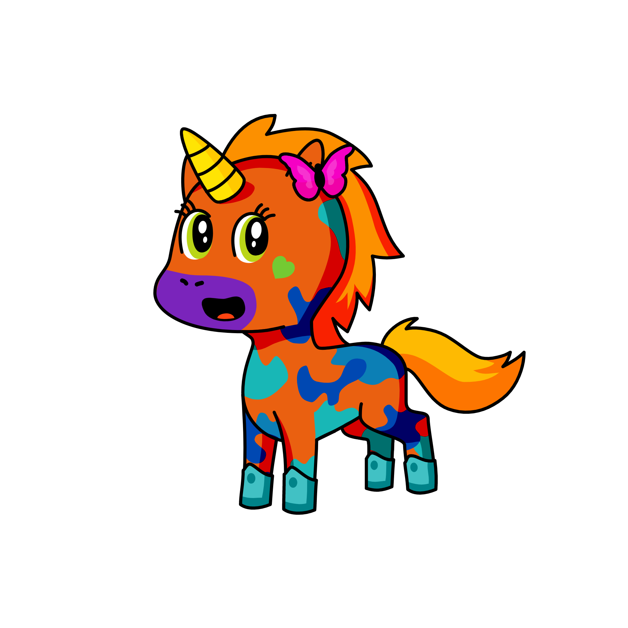 rainbow, the unicorn