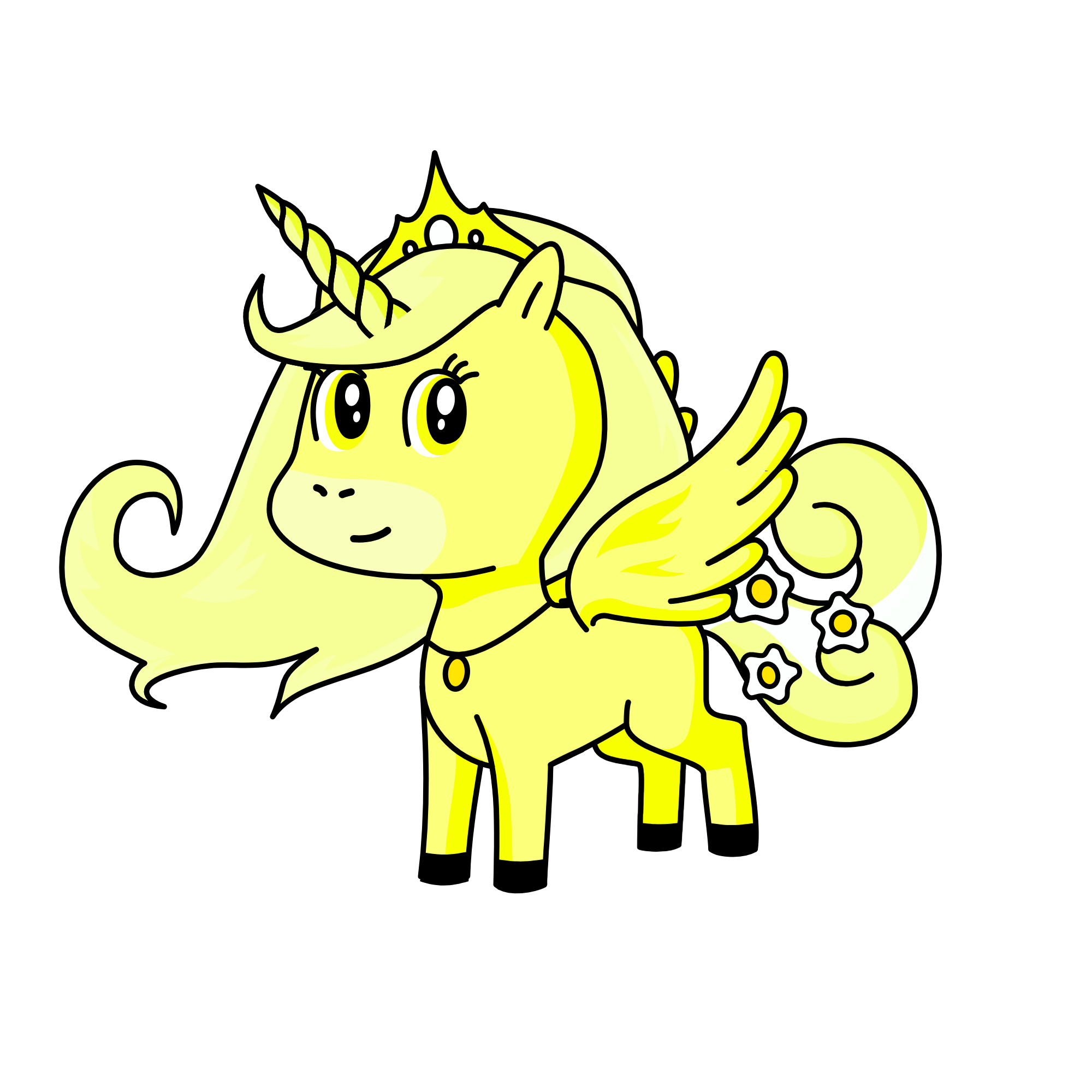 Queen Angel, the unicorn