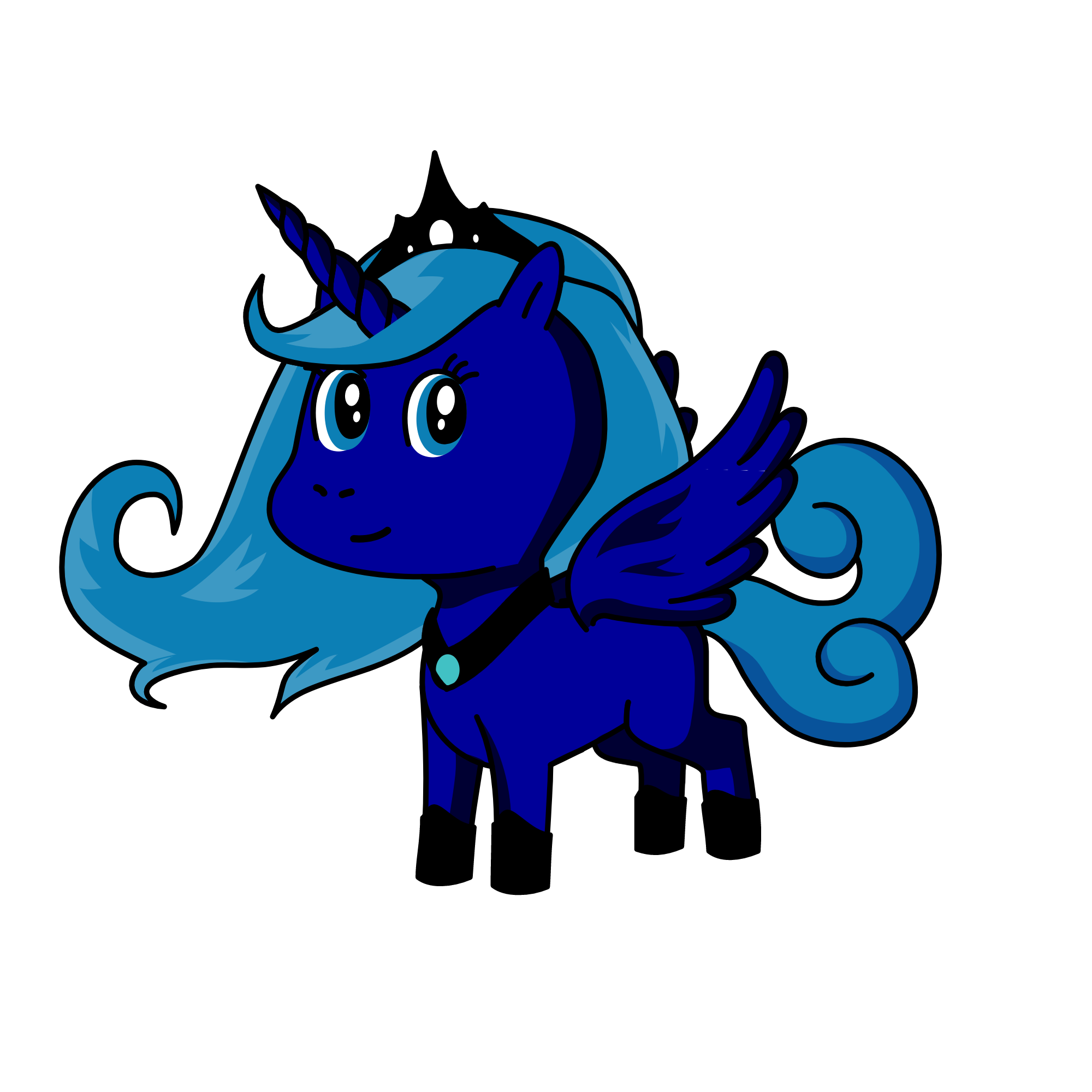 luna the midnight queen, the unicorn