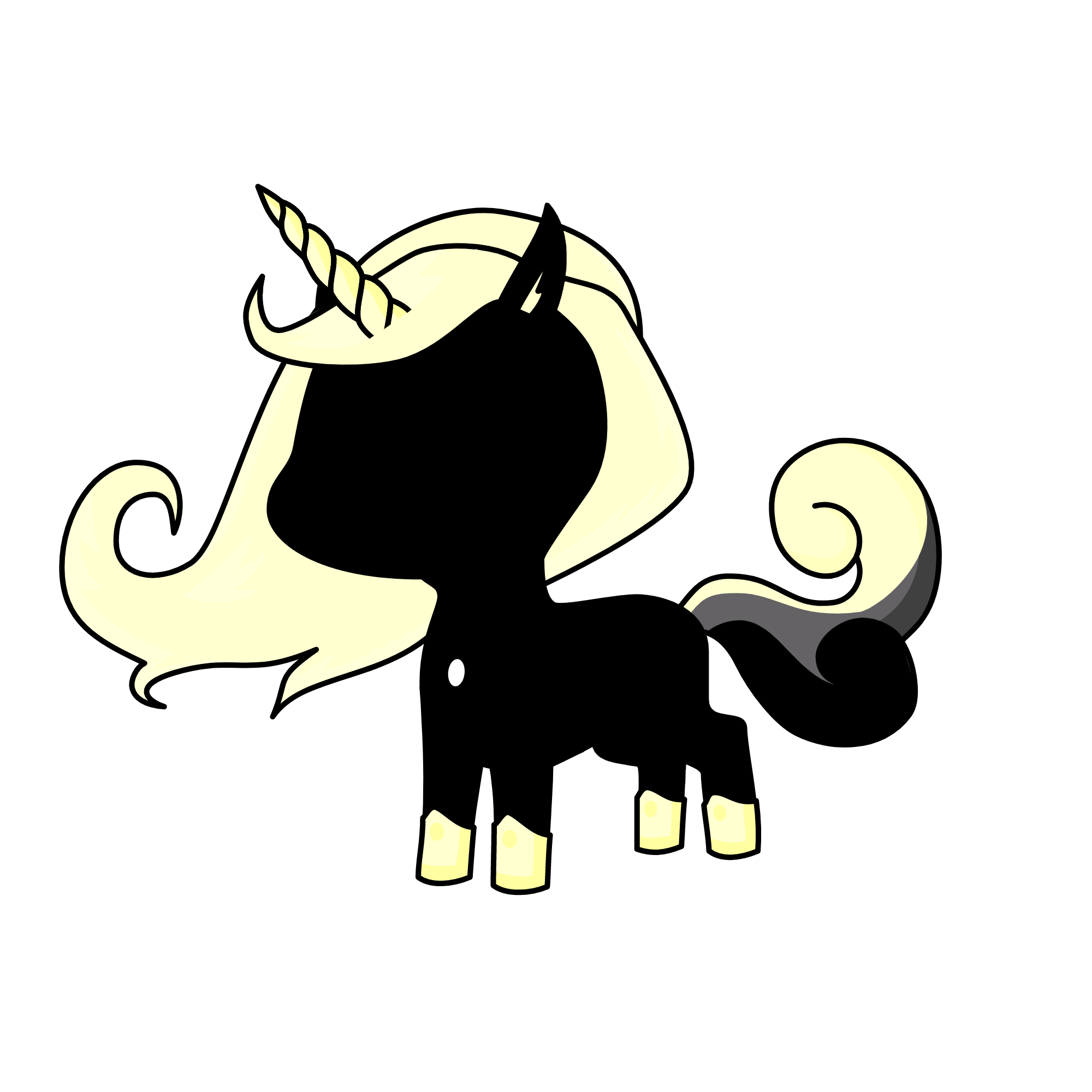moonlight, the unicorn