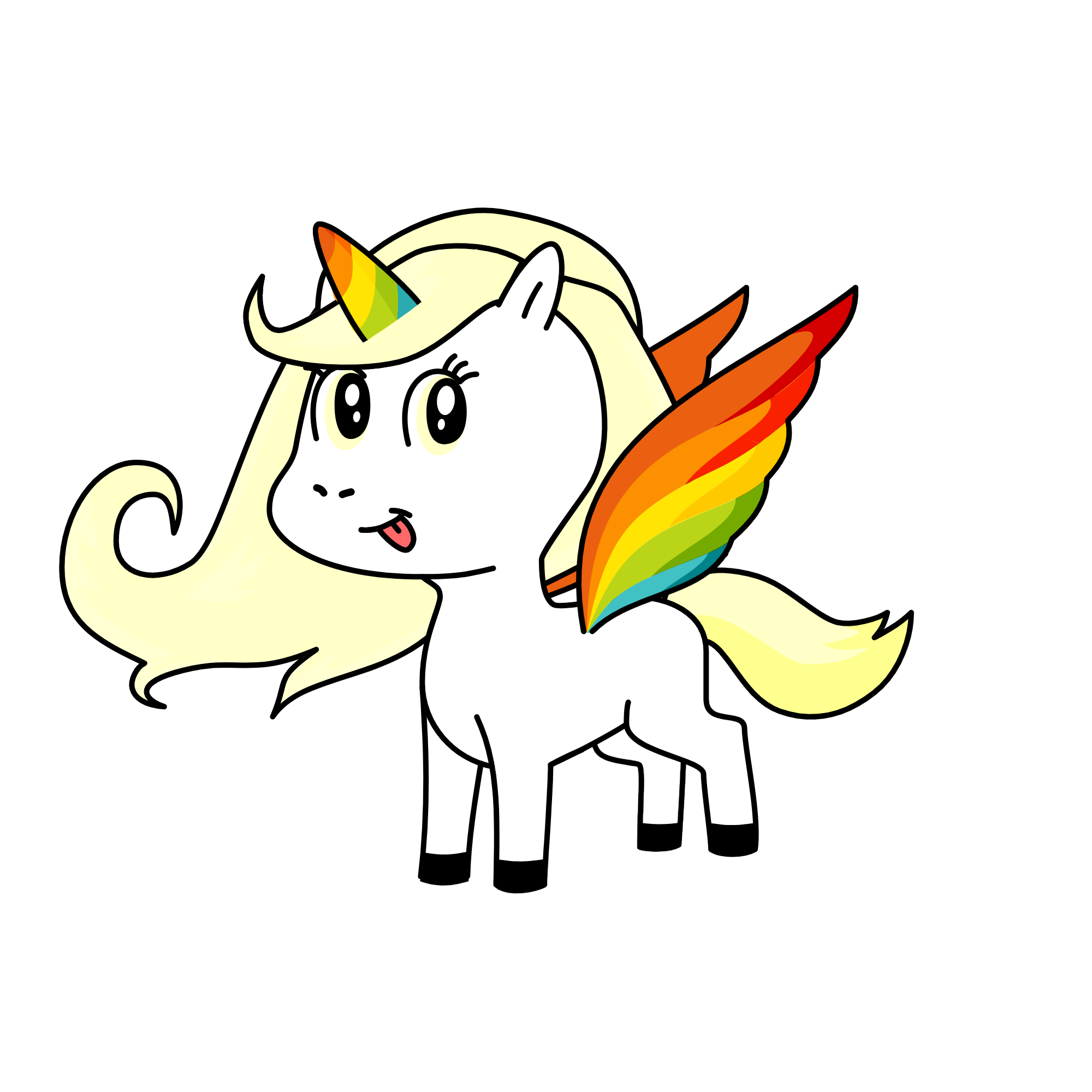 rainbow, the unicorn