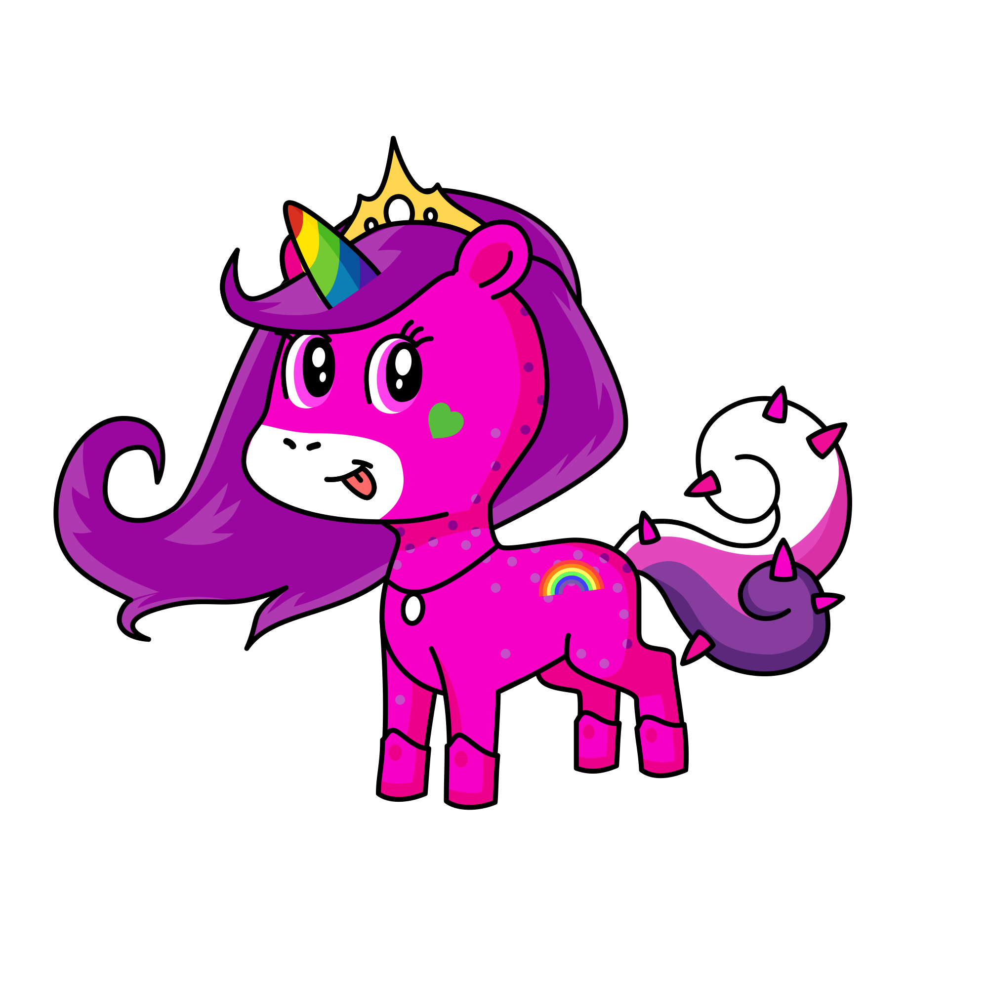 Pink, the unicorn