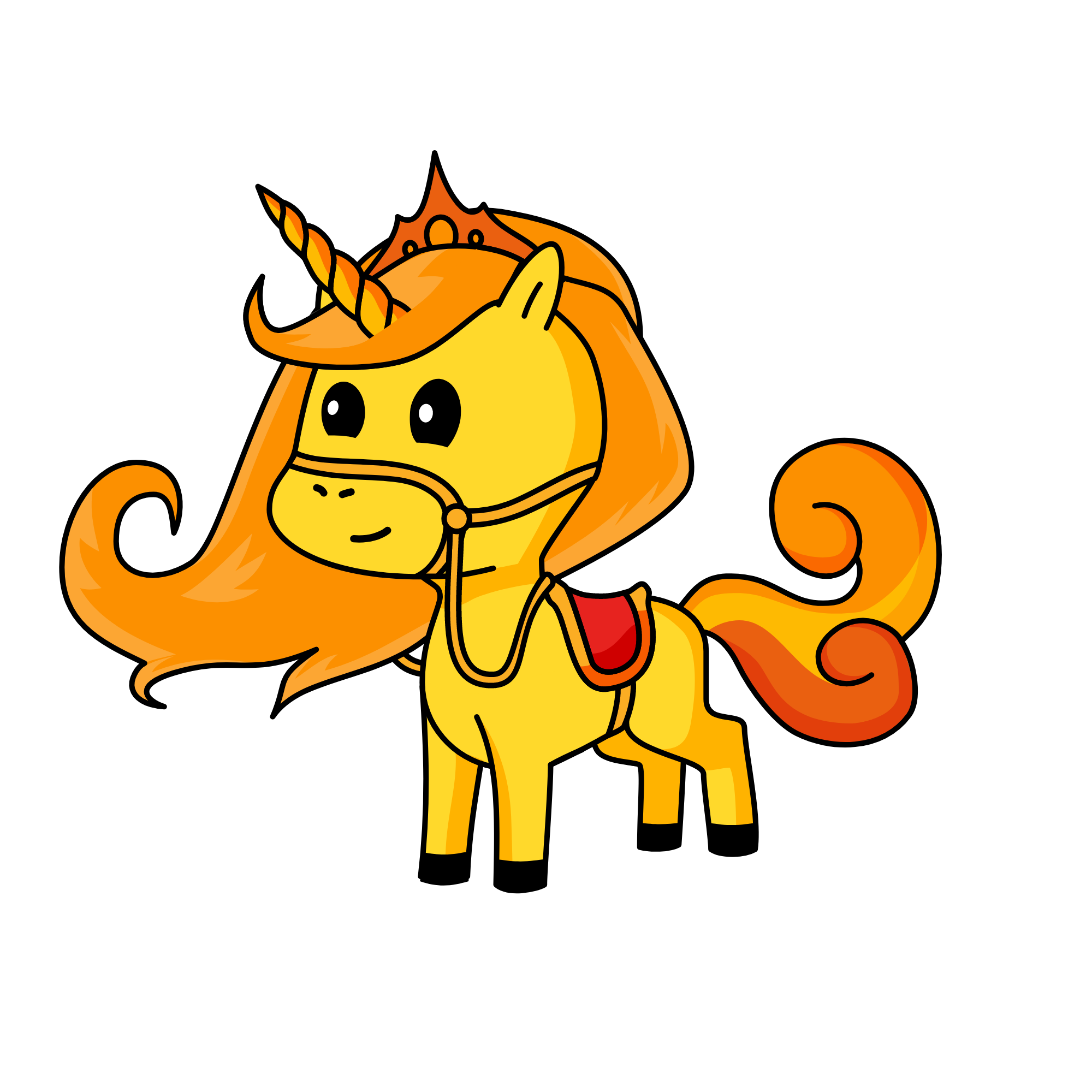 Queen's Royal Golden Horse ( Goldie ), the unicorn