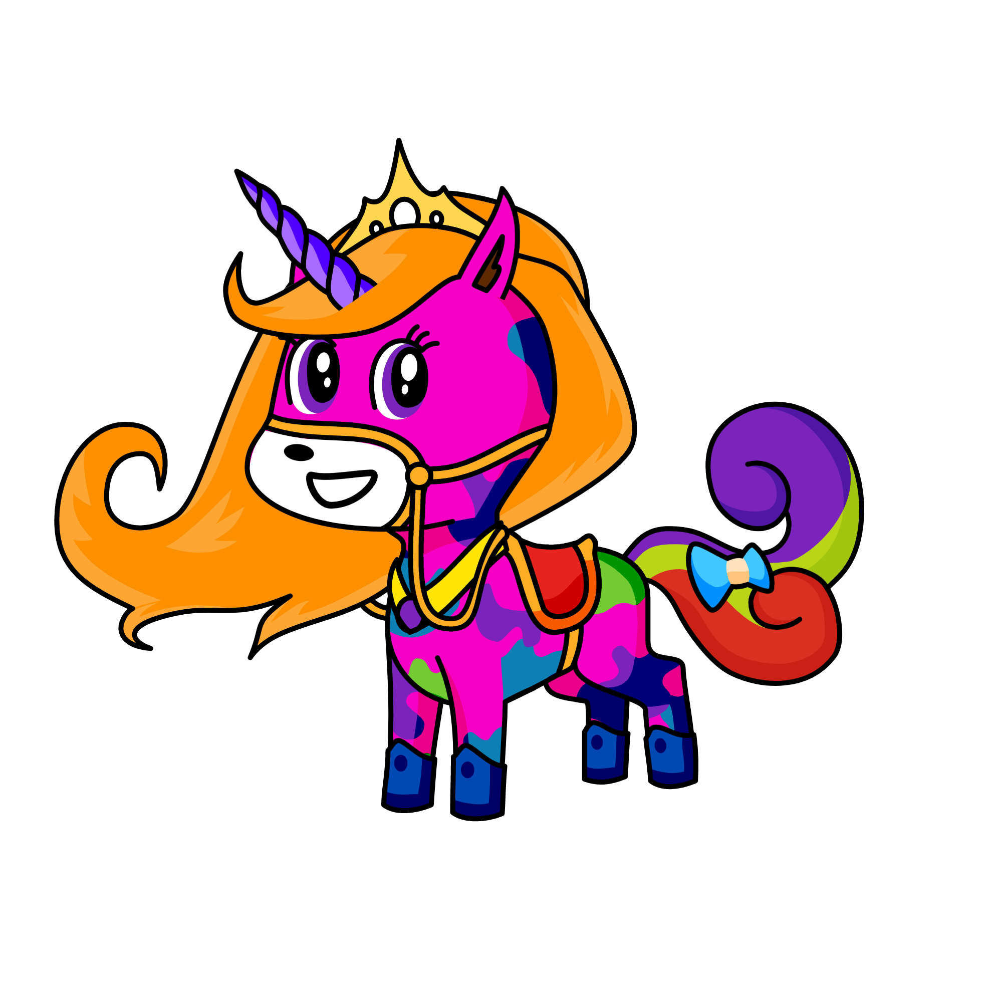 Wolf, the unicorn