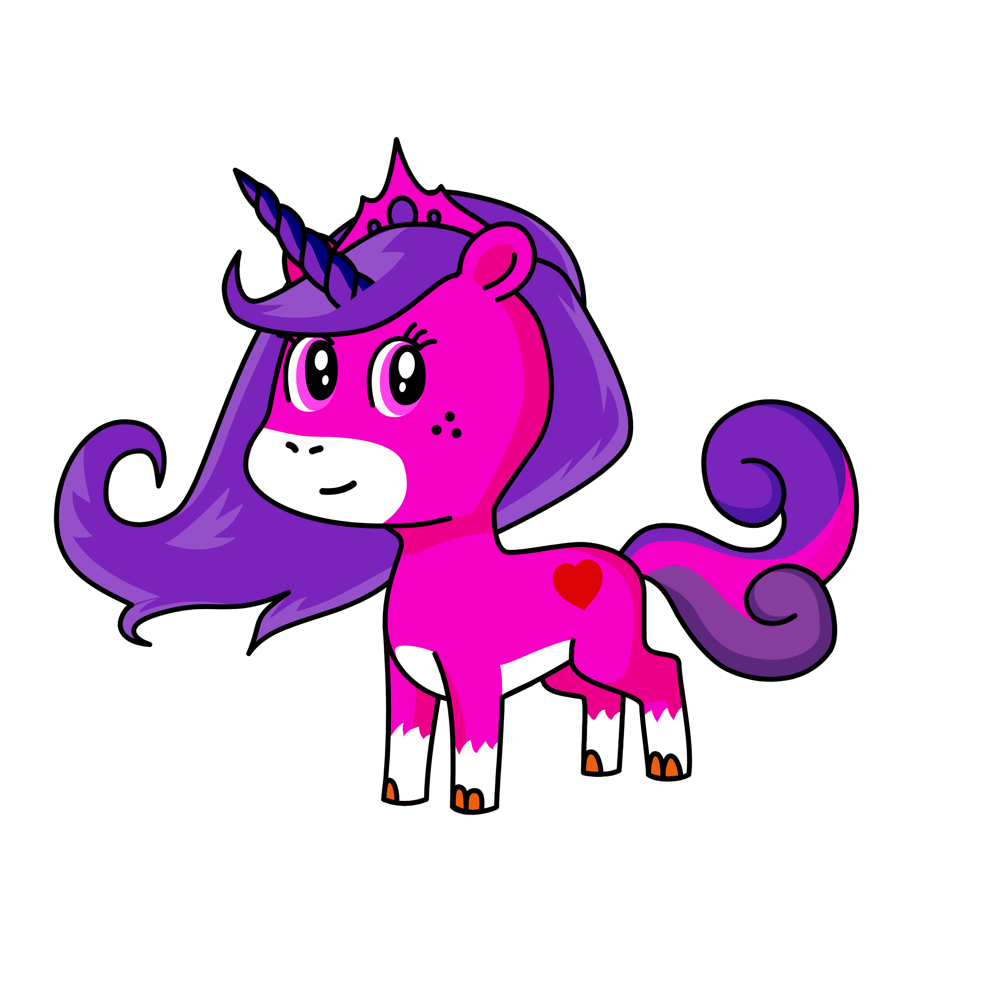 violet, the unicorn