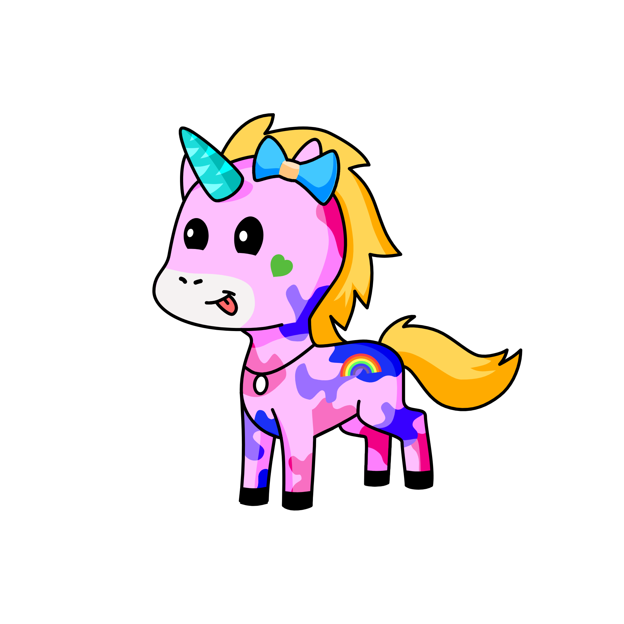 splatters, the unicorn