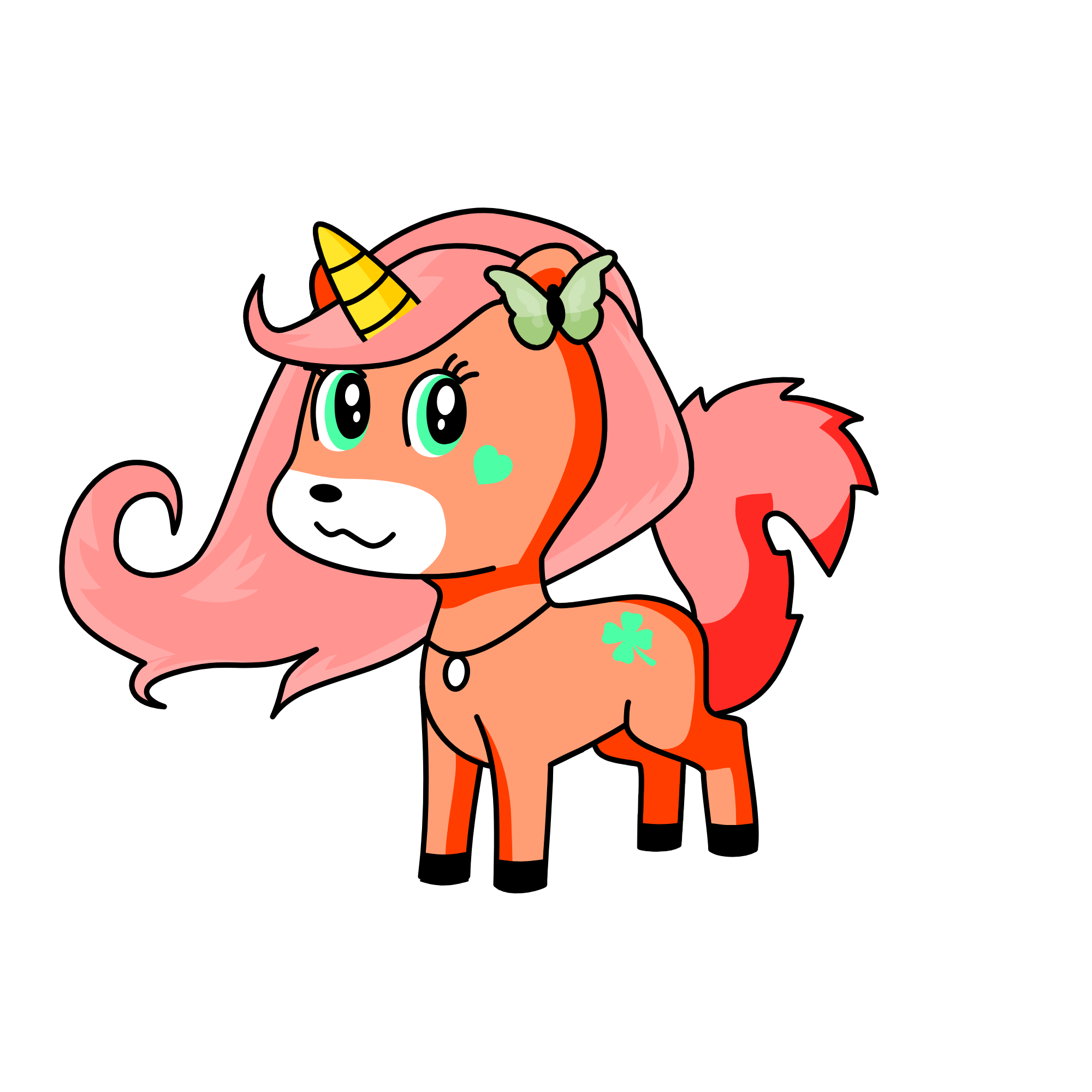Strawberry, the unicorn
