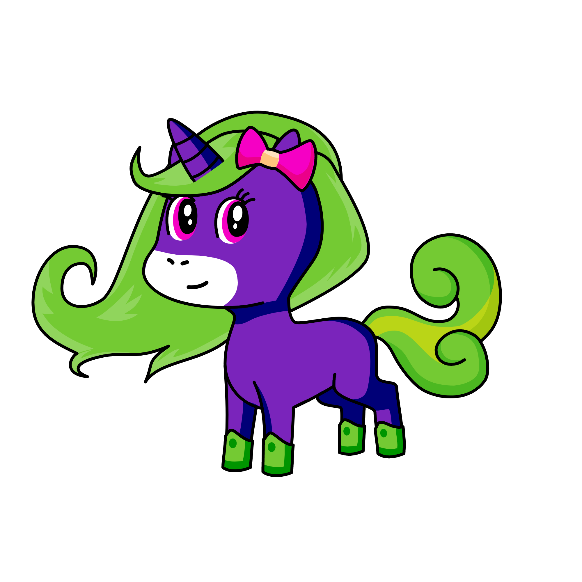 Numberblocks 64 But UNICORN, the unicorn
