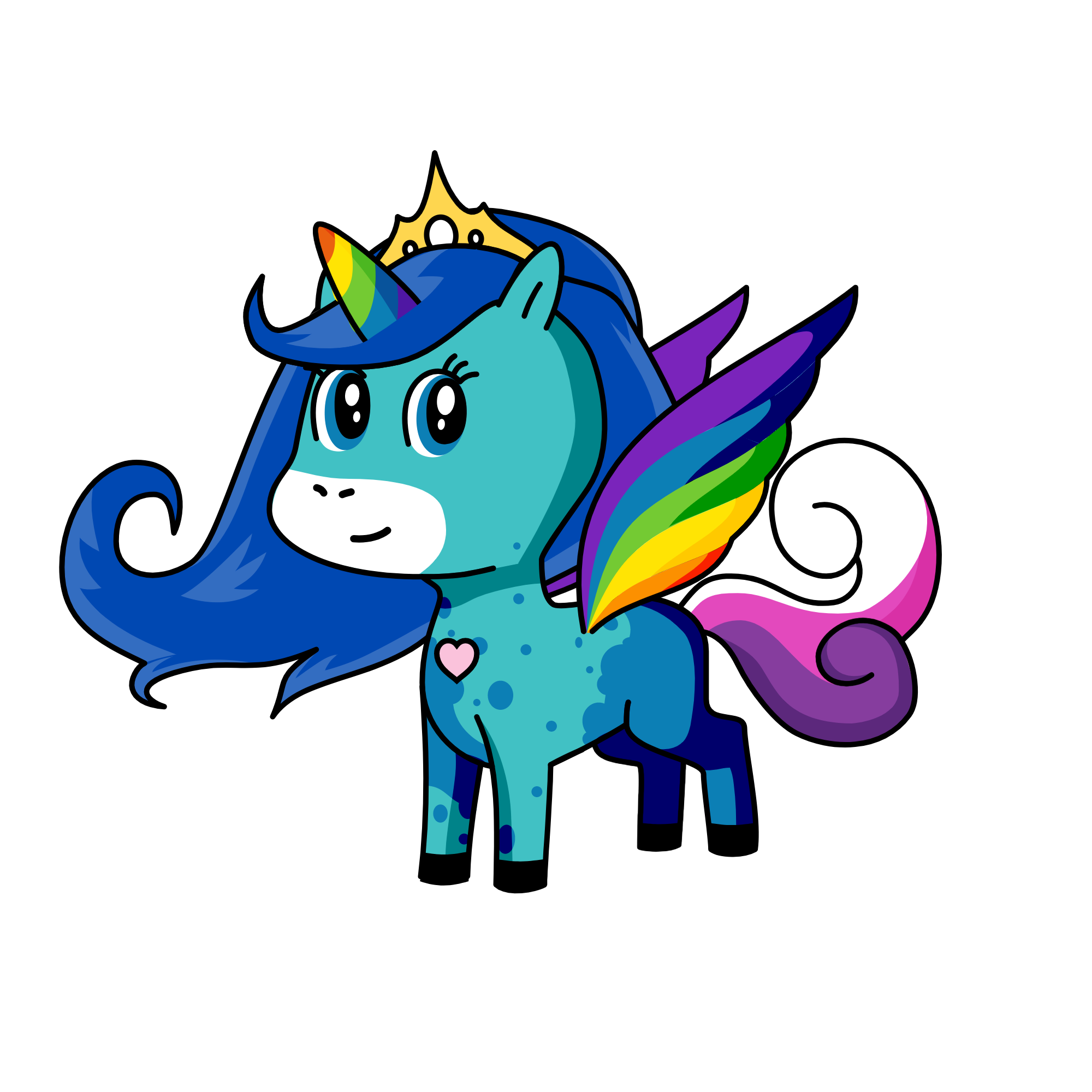Blue Sapphire, the unicorn