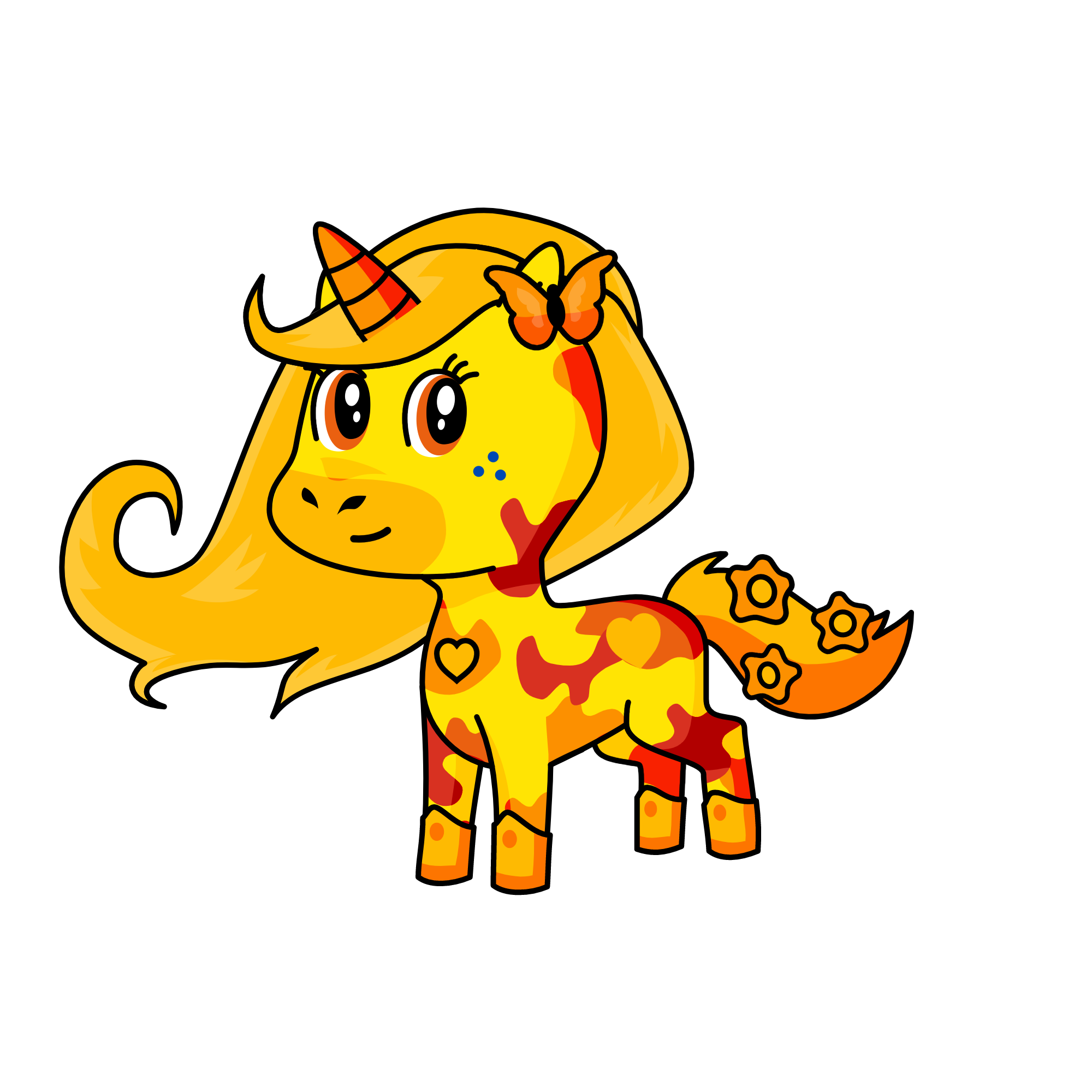Aploosa, the unicorn
