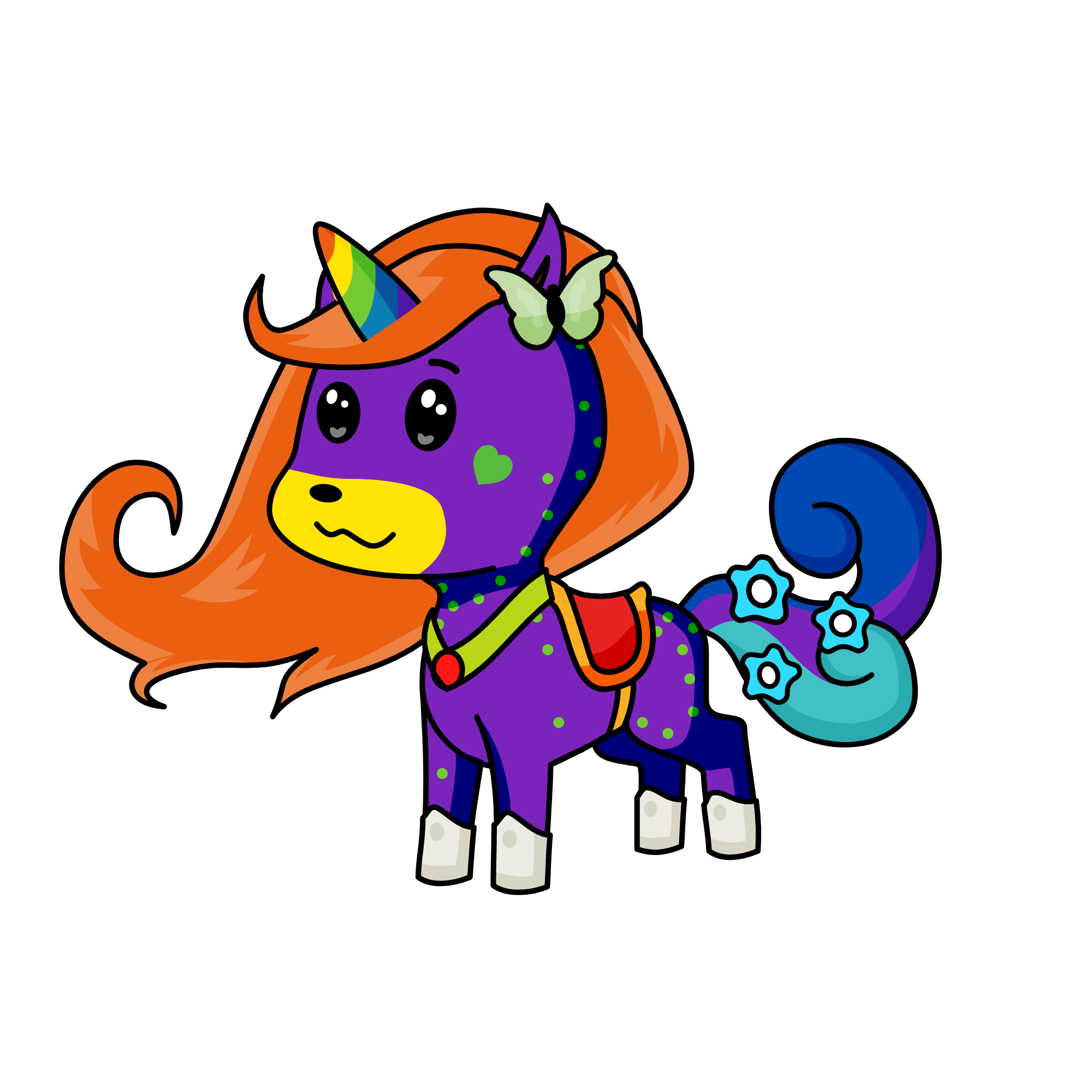 ktty cat, the unicorn