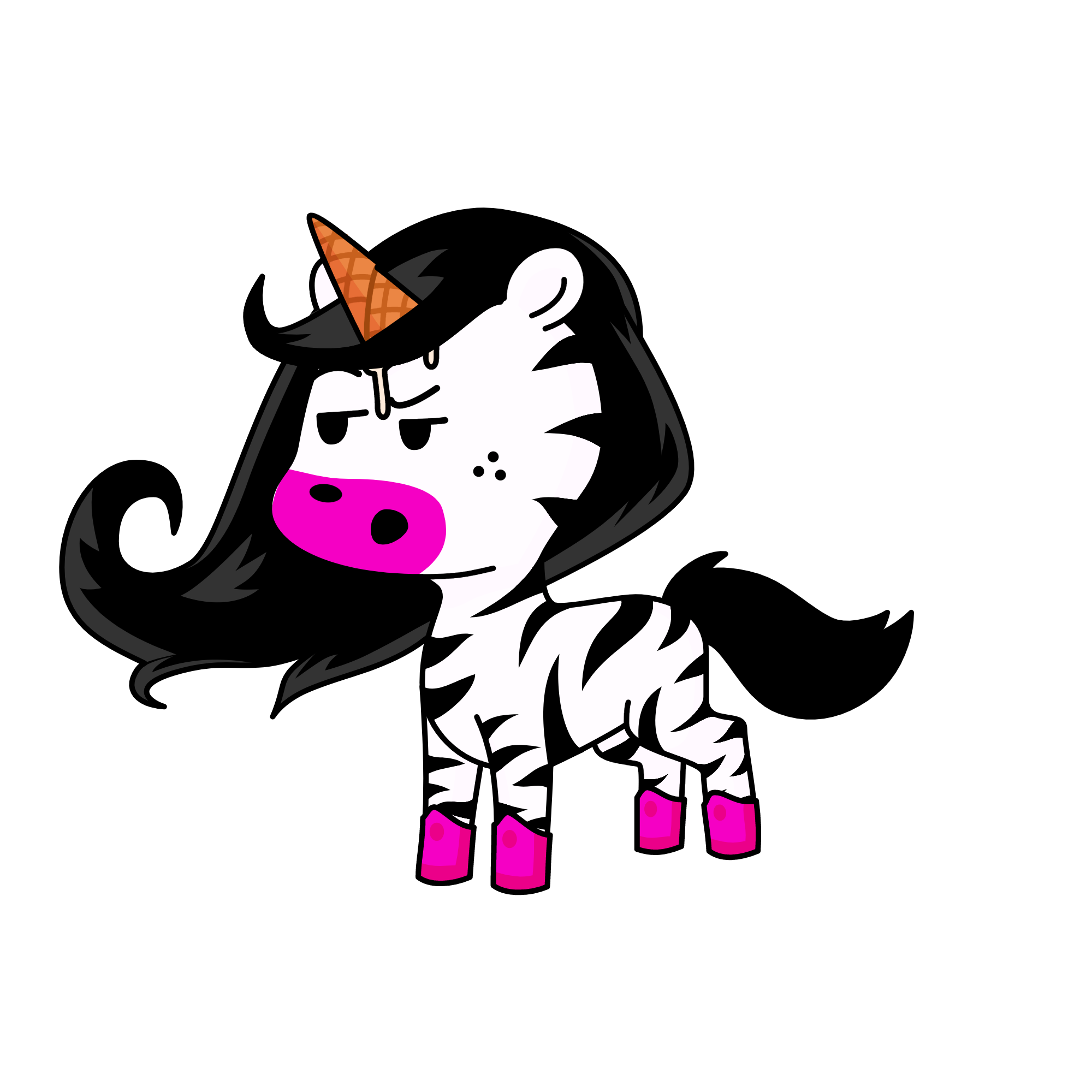 Zebratorn, the unicorn