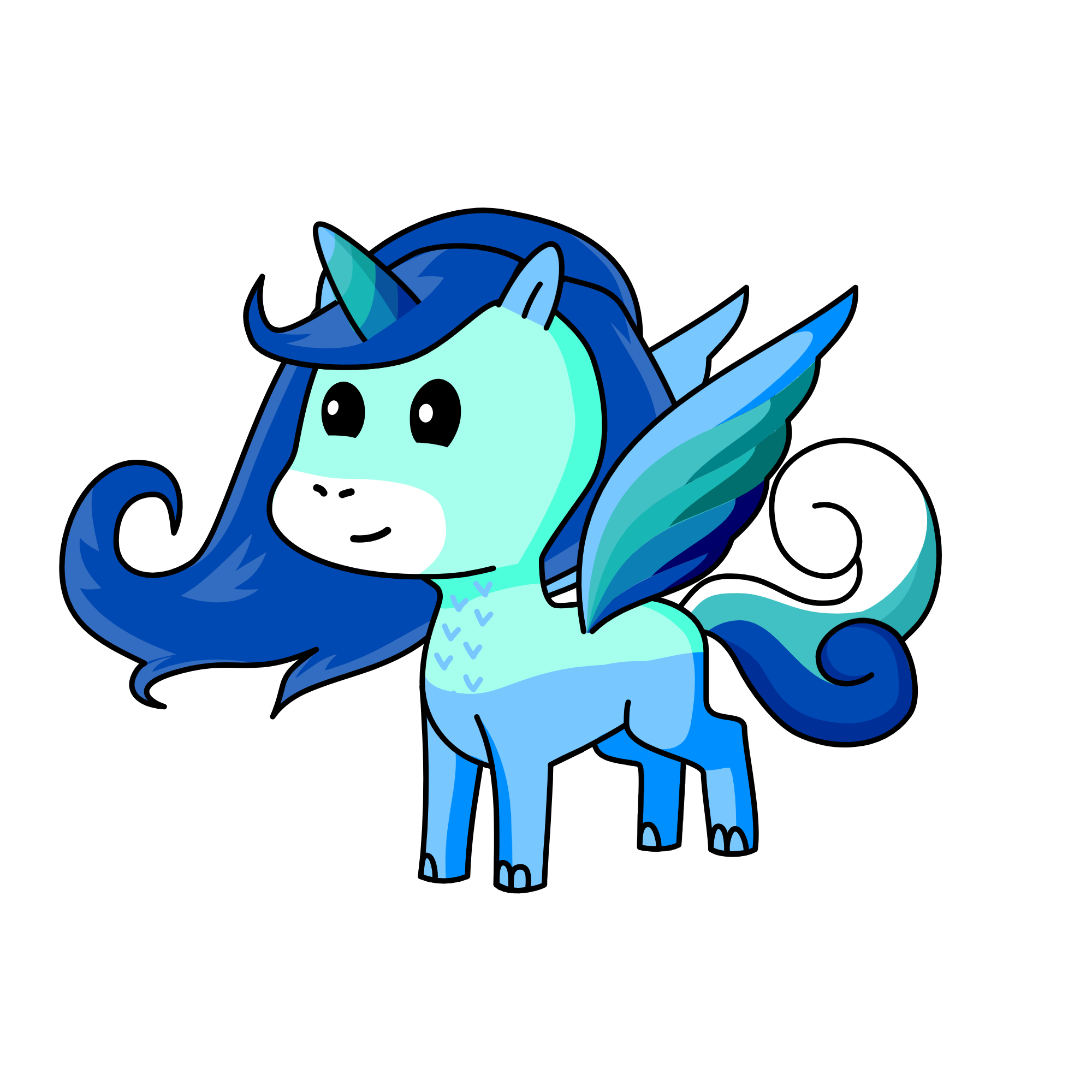 sea foam, the unicorn