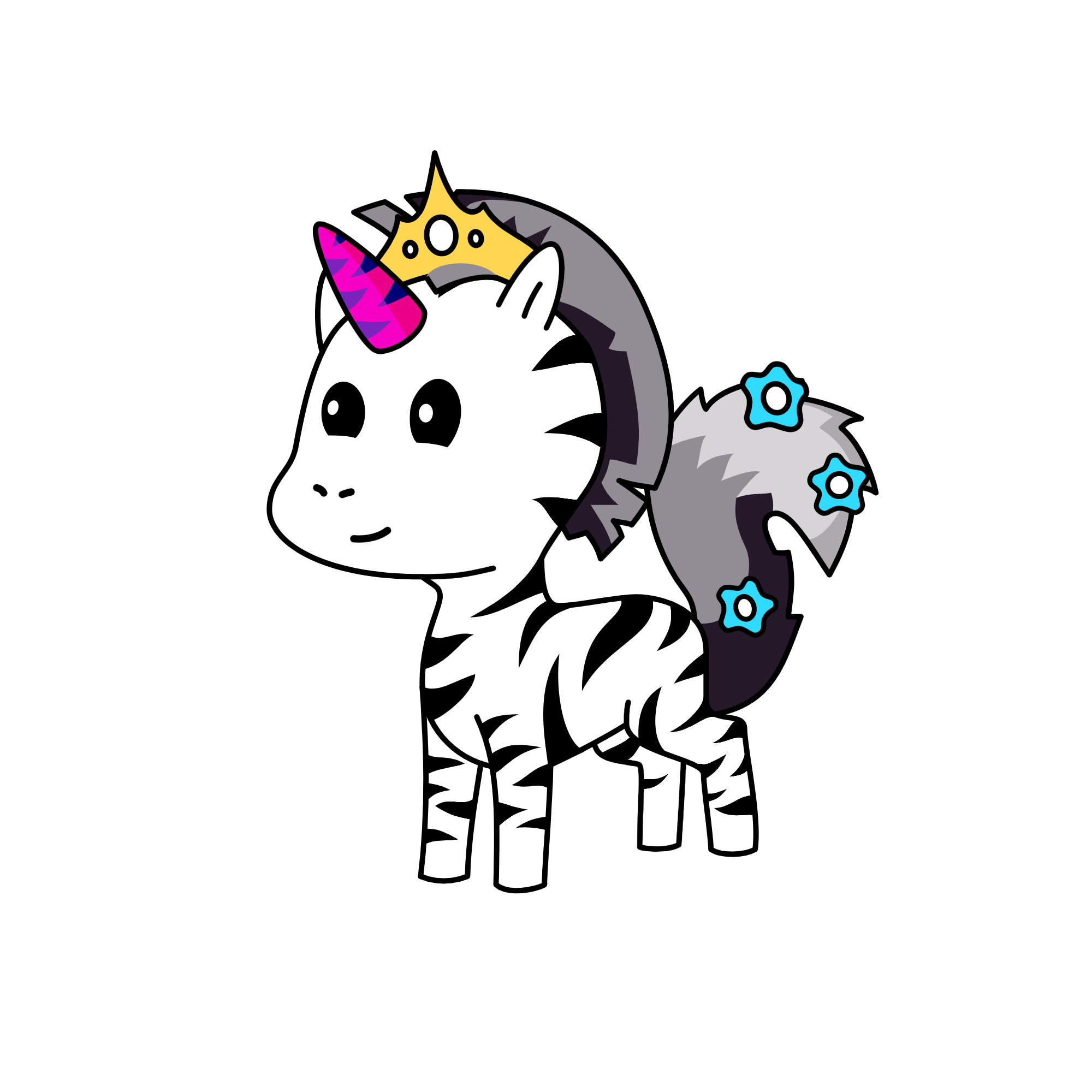 Zebfoxcorn, the unicorn