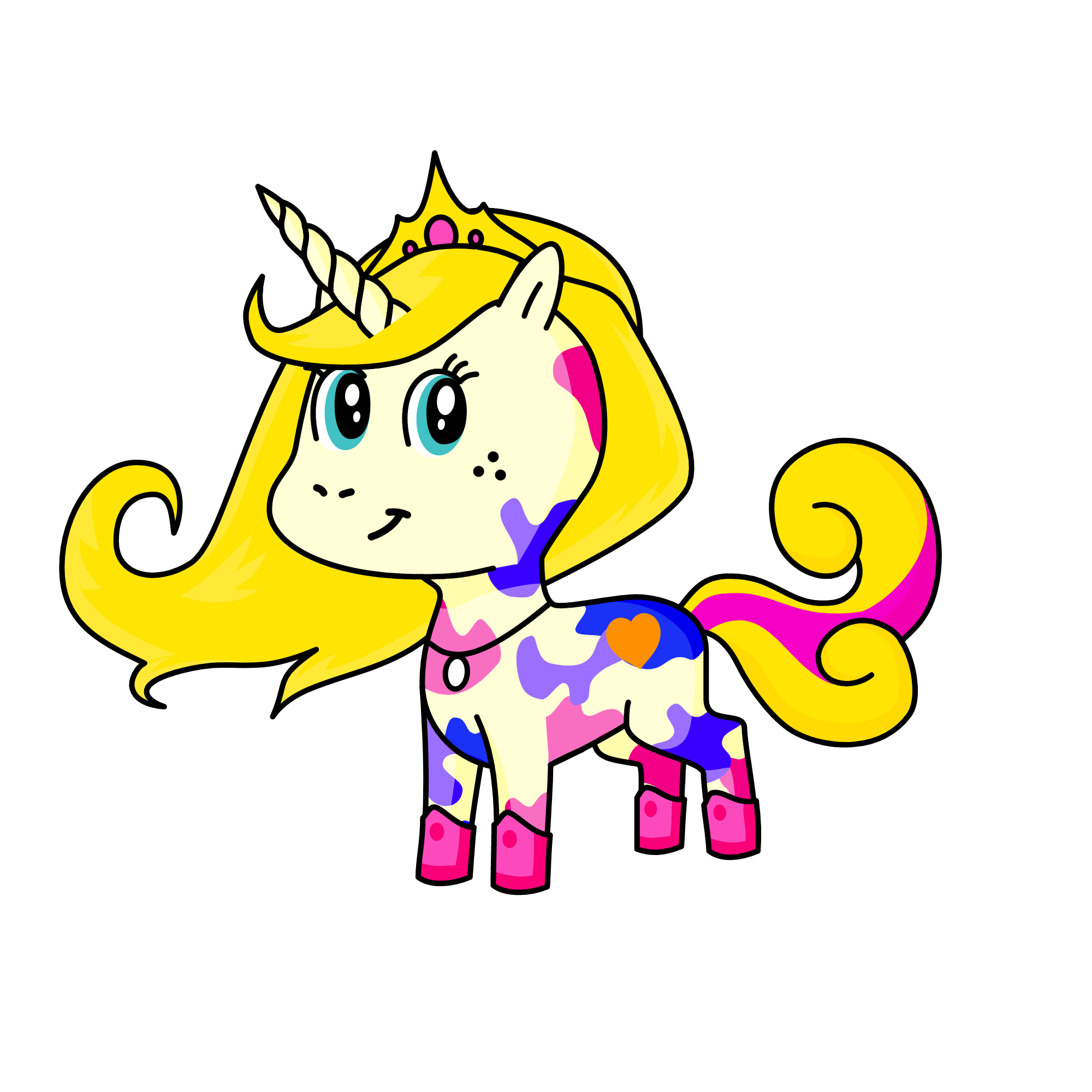 B, the unicorn