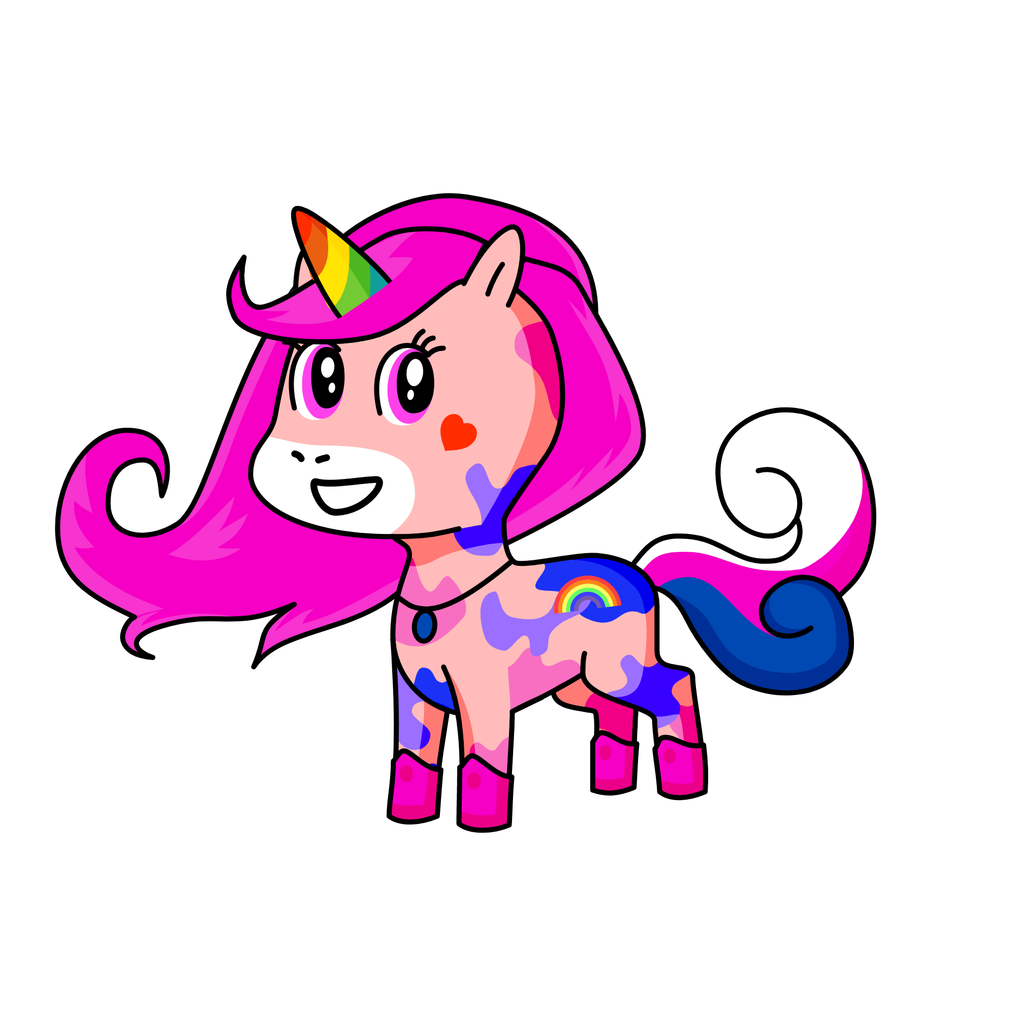 RAINBOWLISA, the unicorn