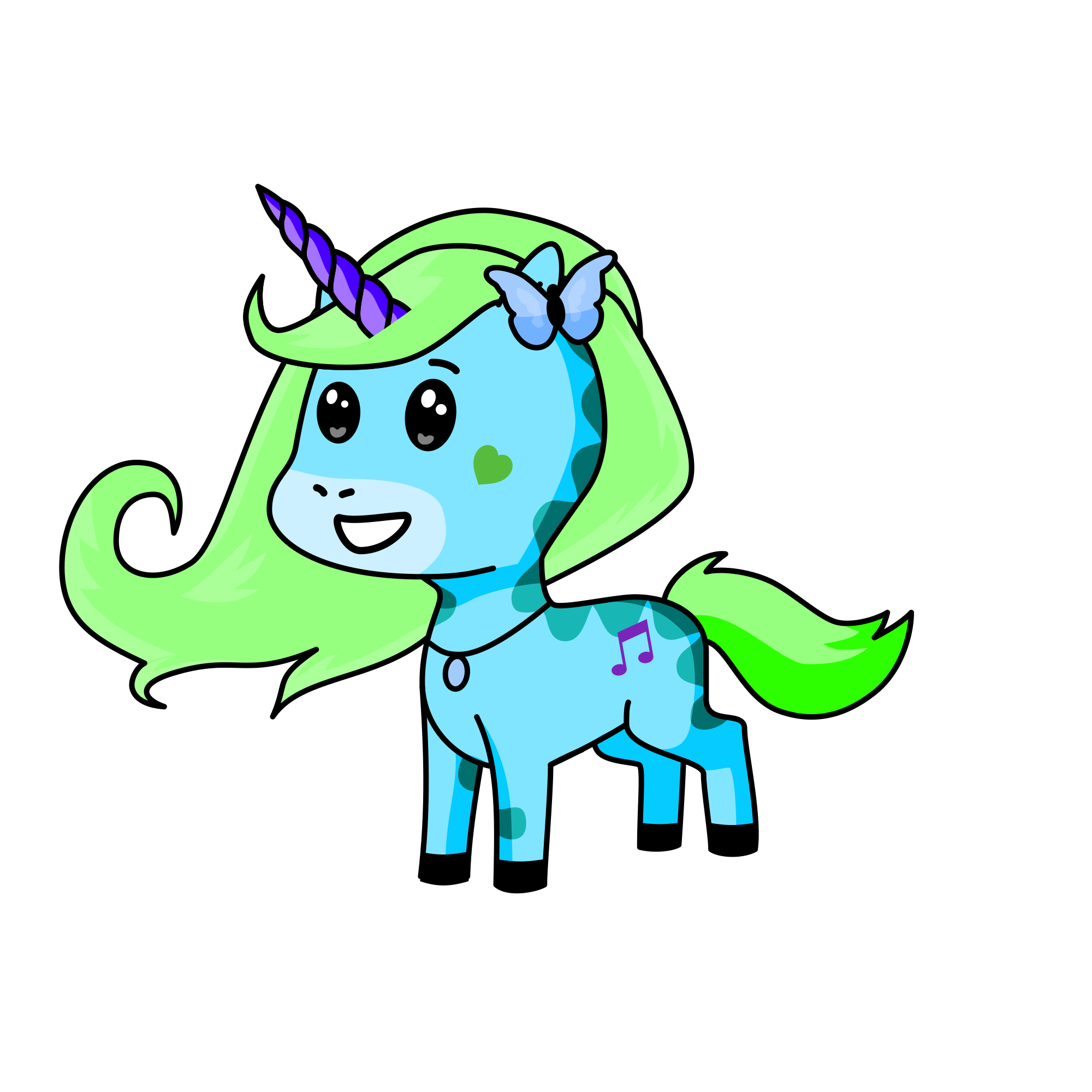 Midnight, the unicorn