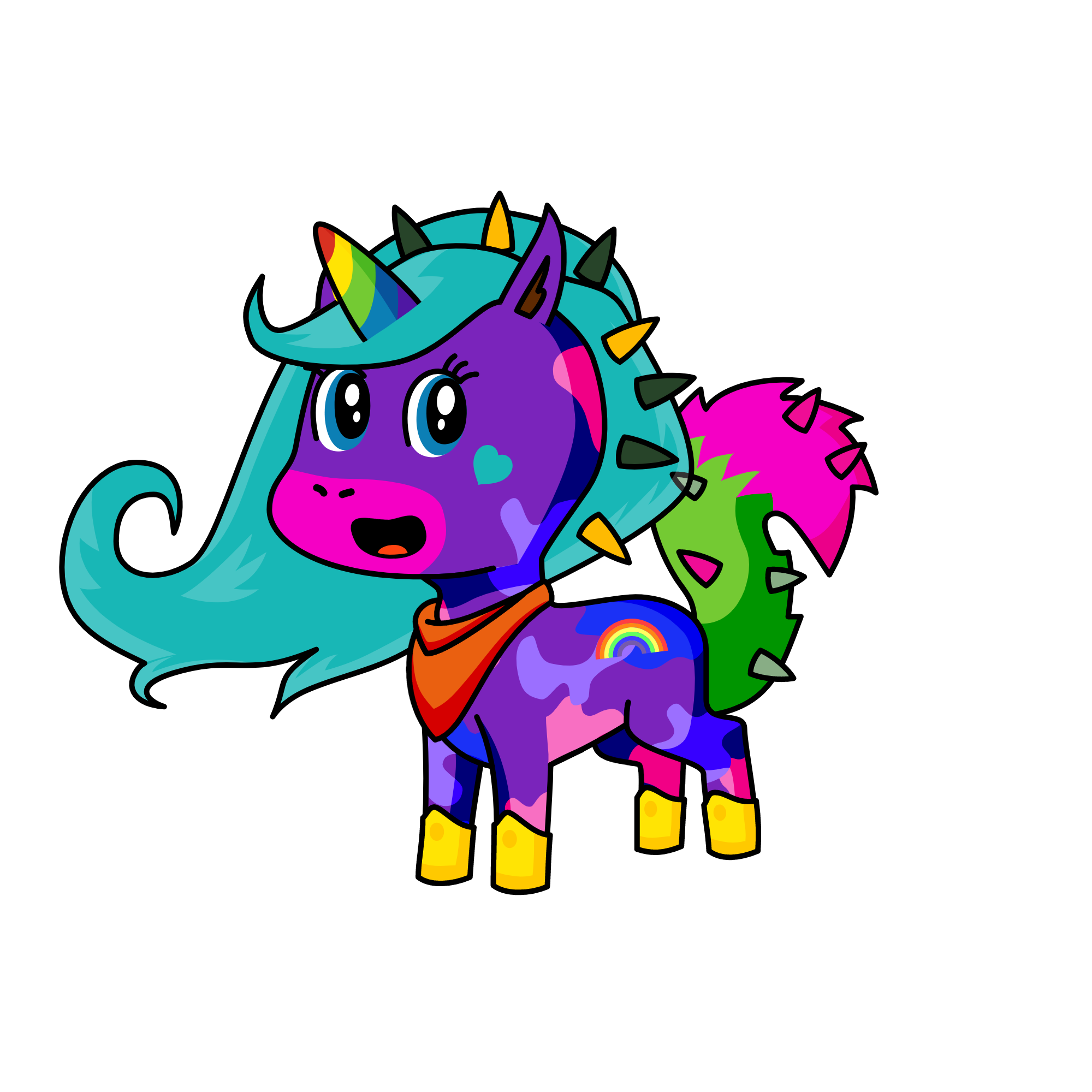 Sparkles, the unicorn