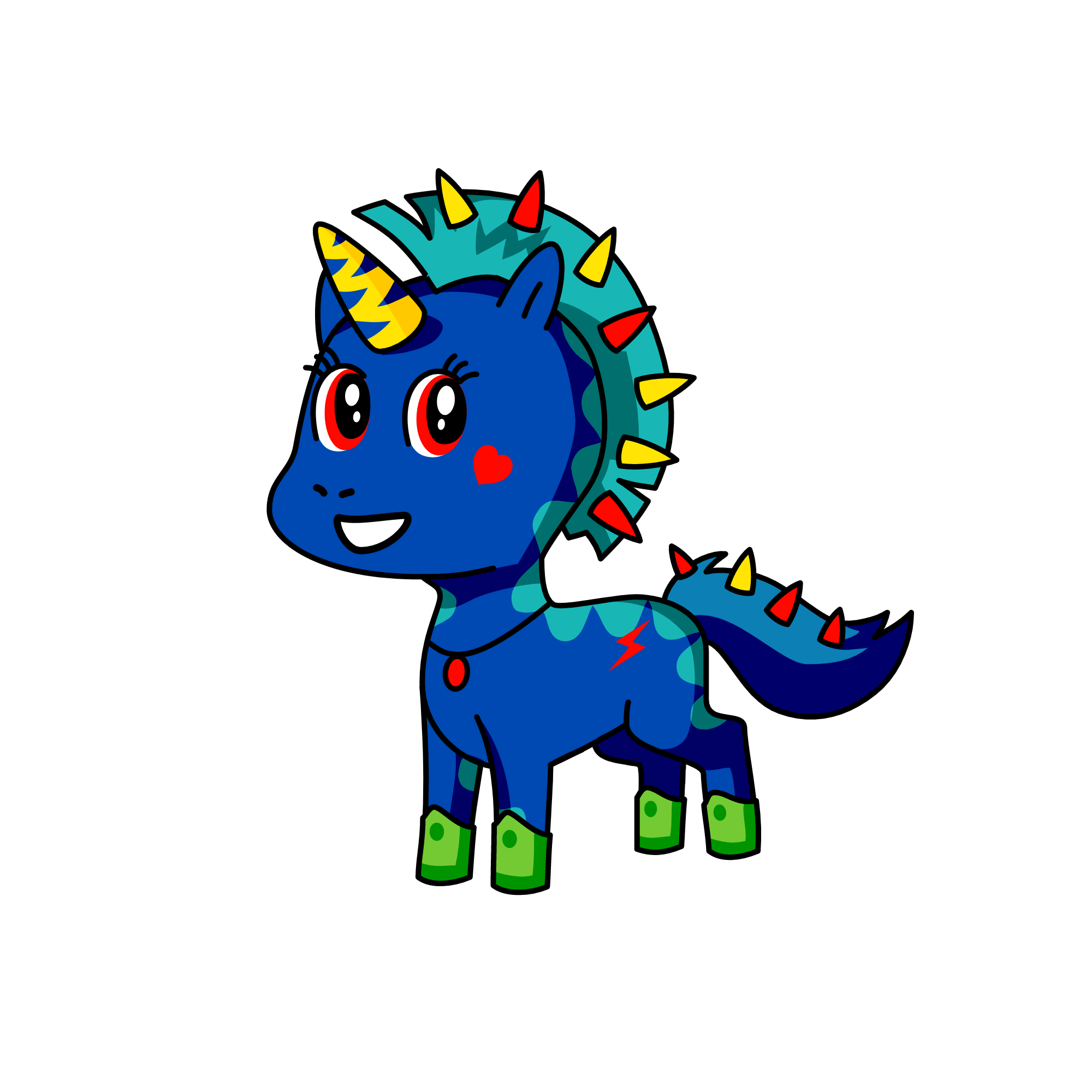 rainbow unicorn, the unicorn