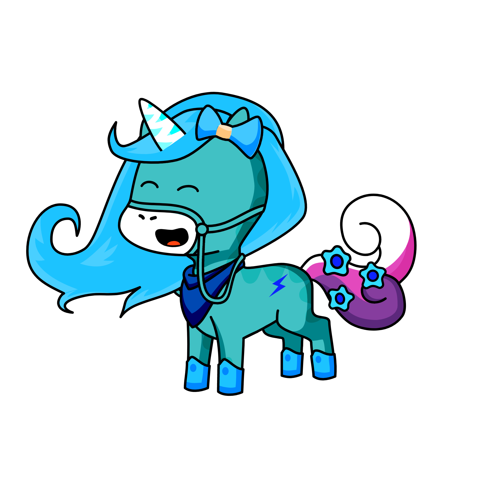 bluey, the unicorn