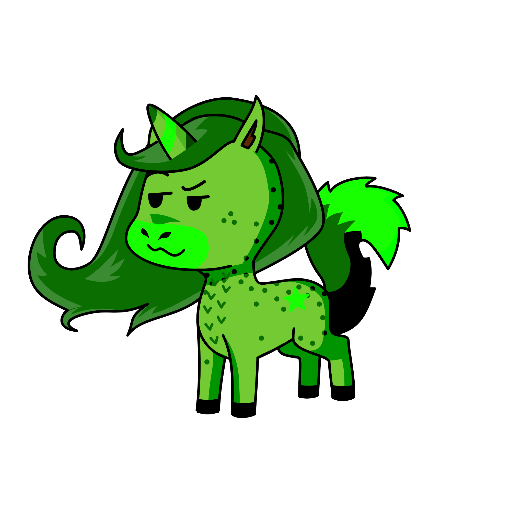 greenicorn, the unicorn