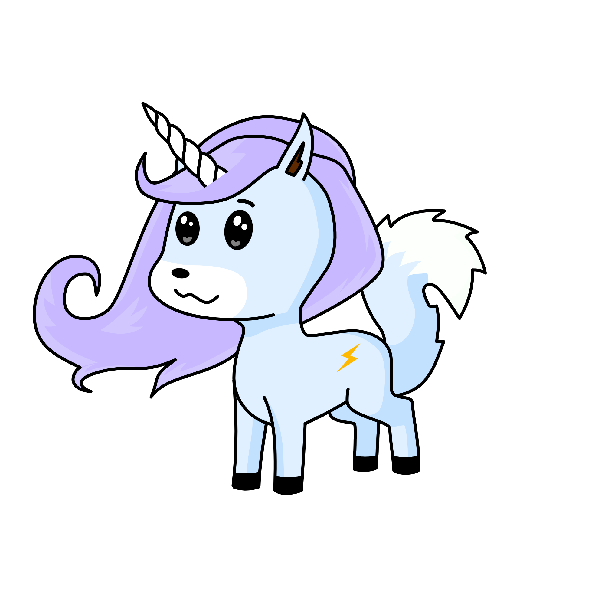 Flashie, the unicorn